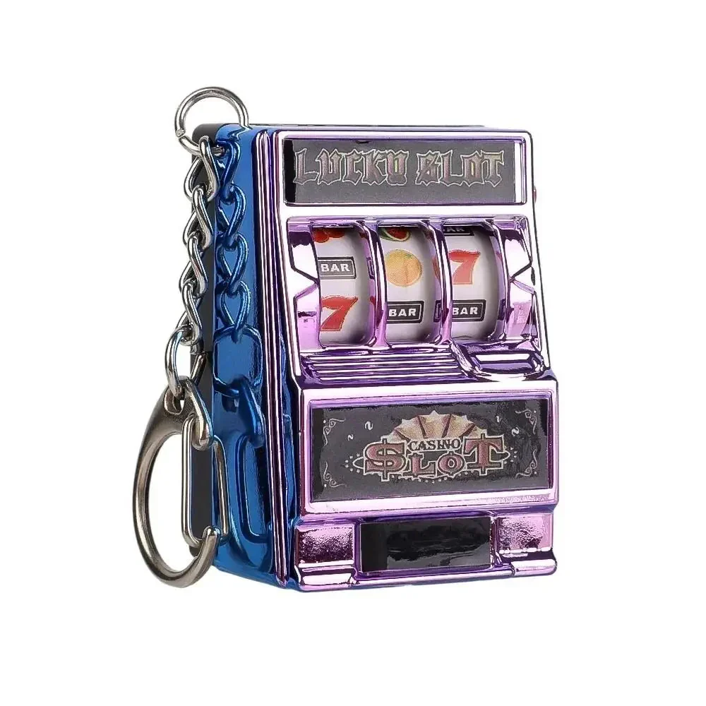 Mini Gambling Slot Machine Key Chains Creative Arcade Pocket Fruit Lucky Jackpot Gadget Antistress Toy Funny Games Keychain Ring - Image 11