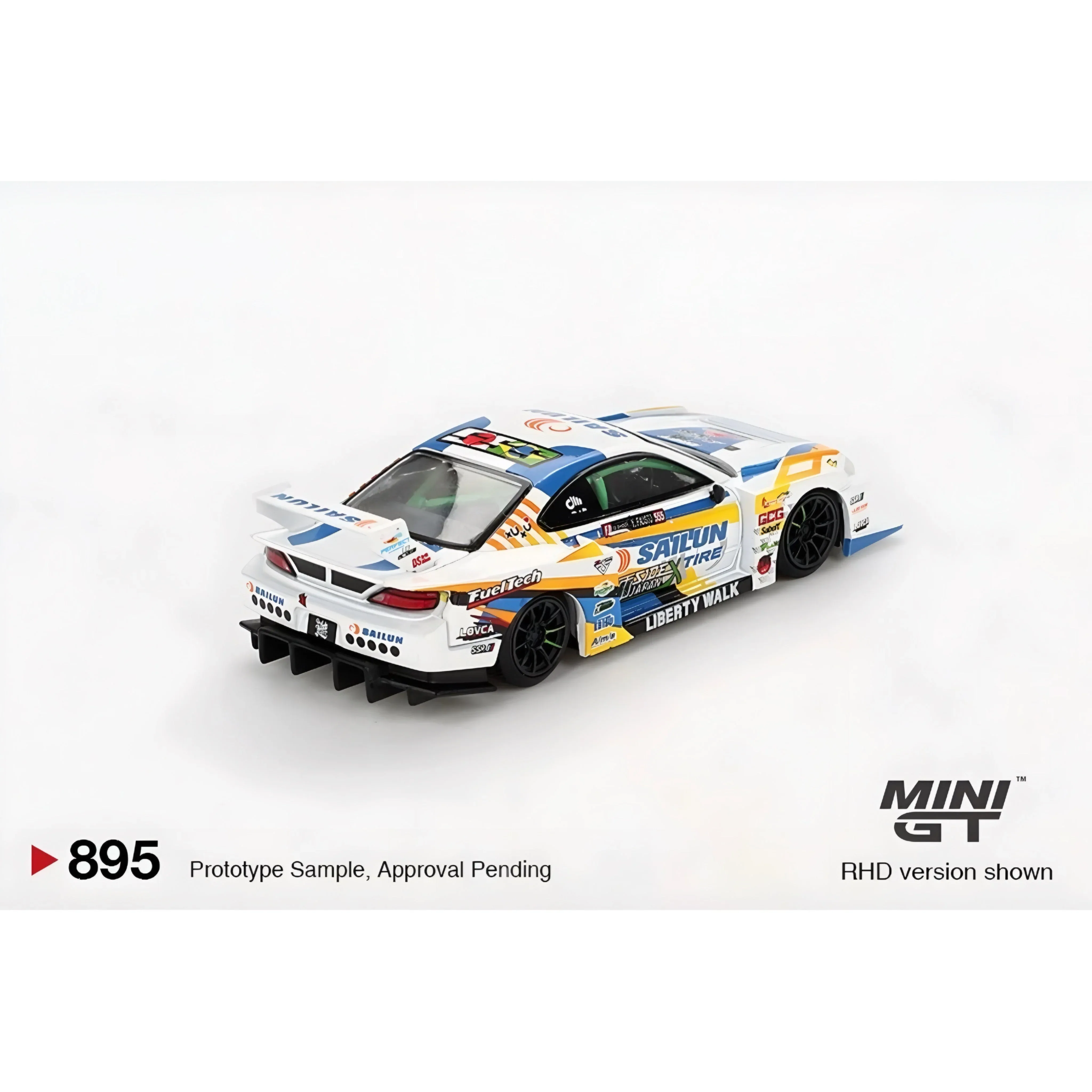 Mini GT 1:64 Nissan LB-Super Silhouette S15 SILVIA #555 2023 Formula Drift #895 - Image 4