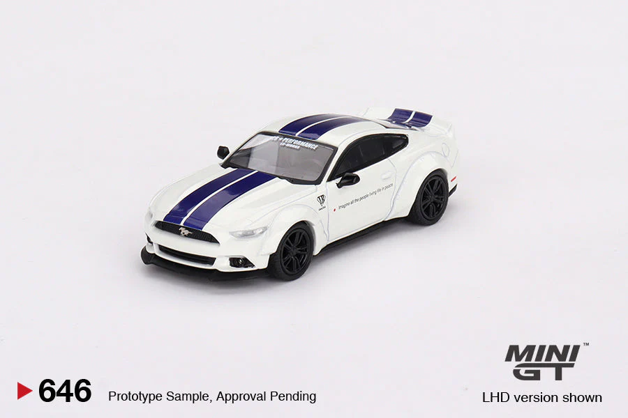 Mini-GT Ford Mustang GT LB-Works White 1:64