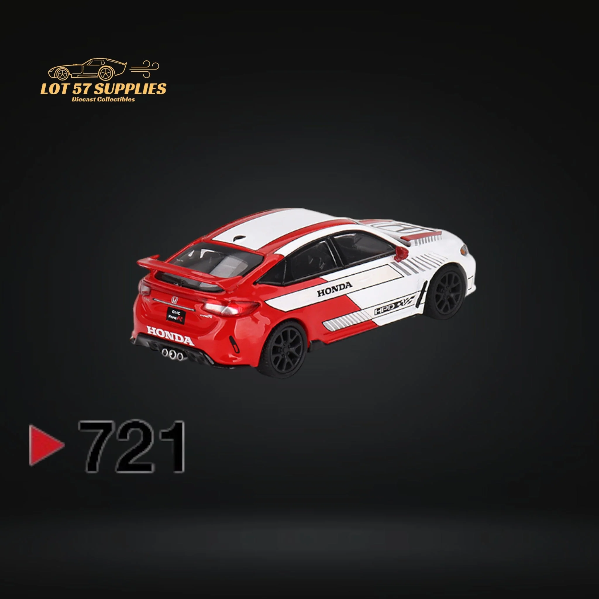 Mini-GT Honda Civic Type R 2023 Pace Car White 1:64 - Image 3