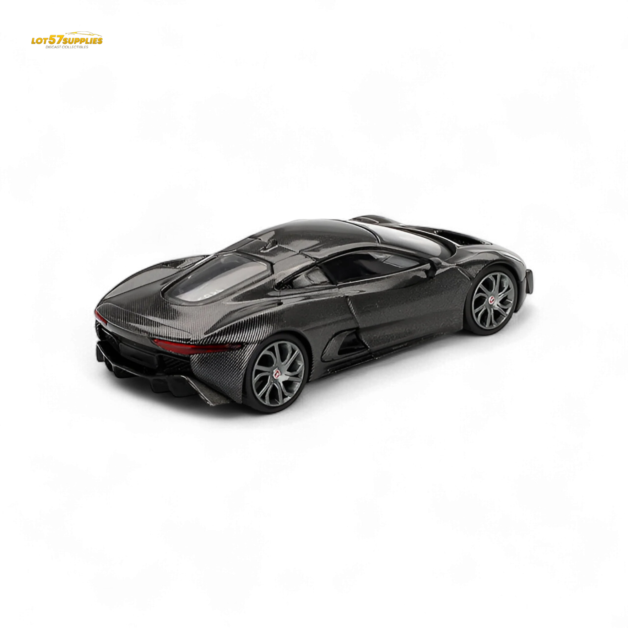 Mini-GT Jaguar C-X75 Test Car Carbon Fiber 1:64 - Image 3