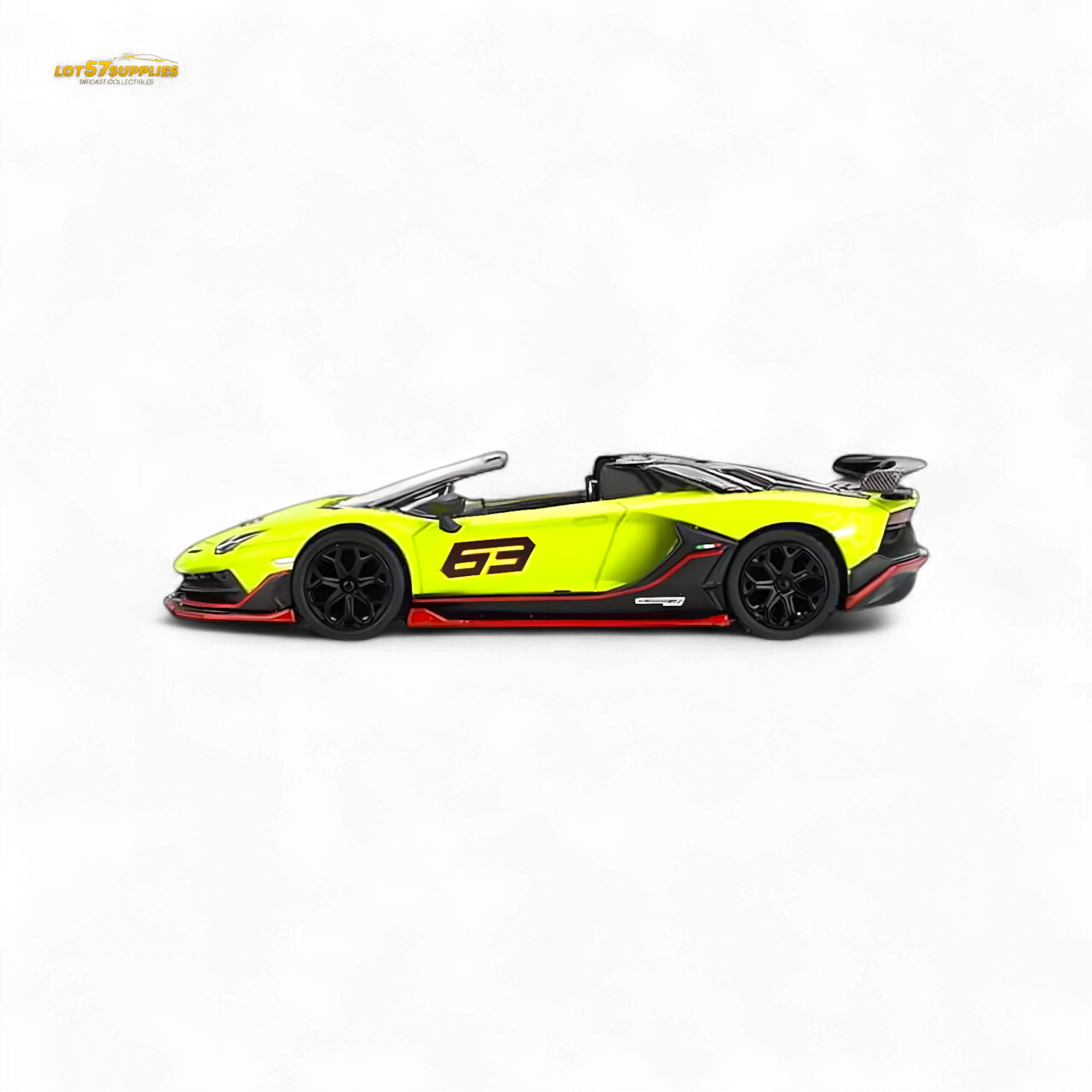 Mini-GT Lamborghini Aventador SVJ 63 Roadster Verde Shock 1:64 - Image 3