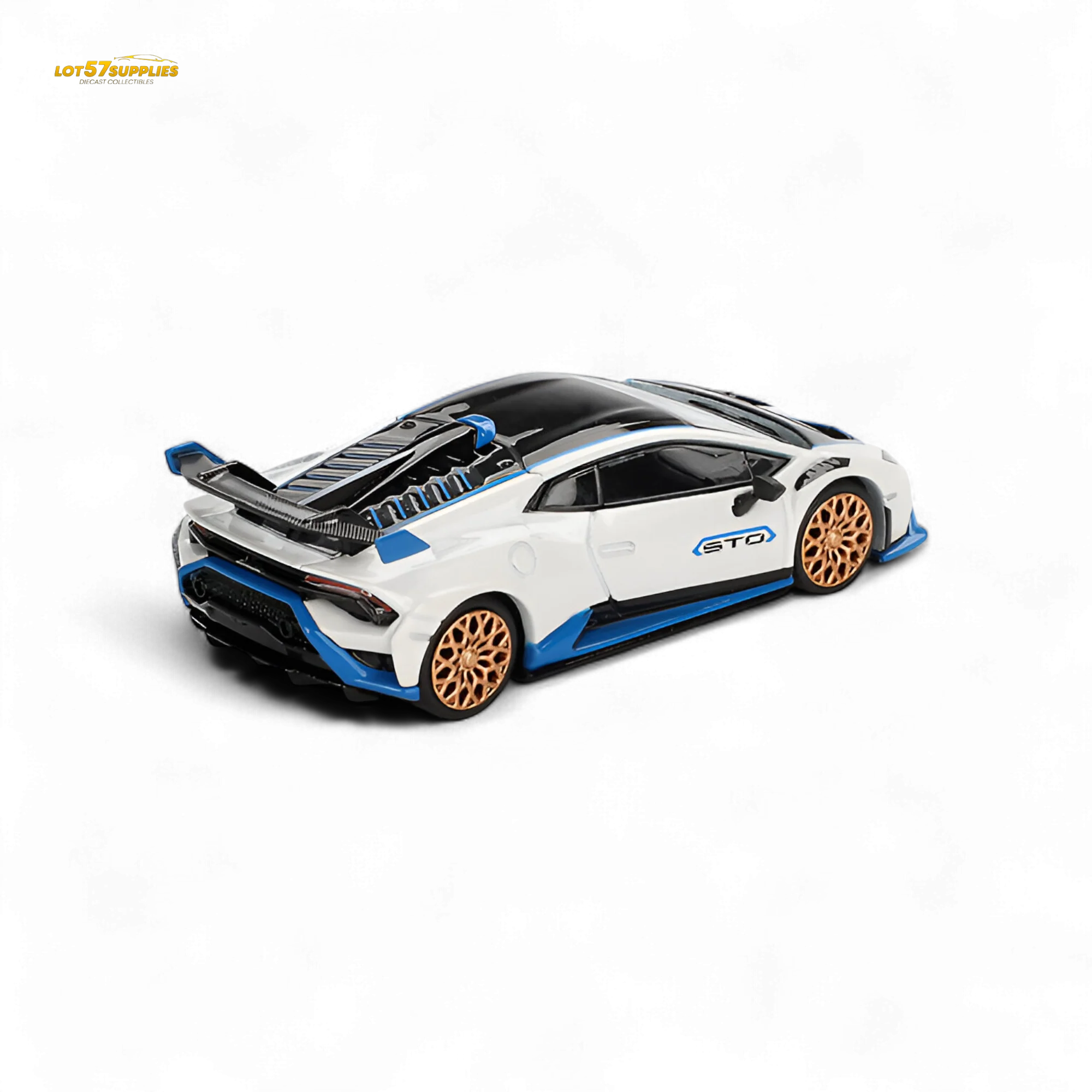 Mini-GT Lamborghini Huracán STO Bianco Asopo 1:64 - Image 3