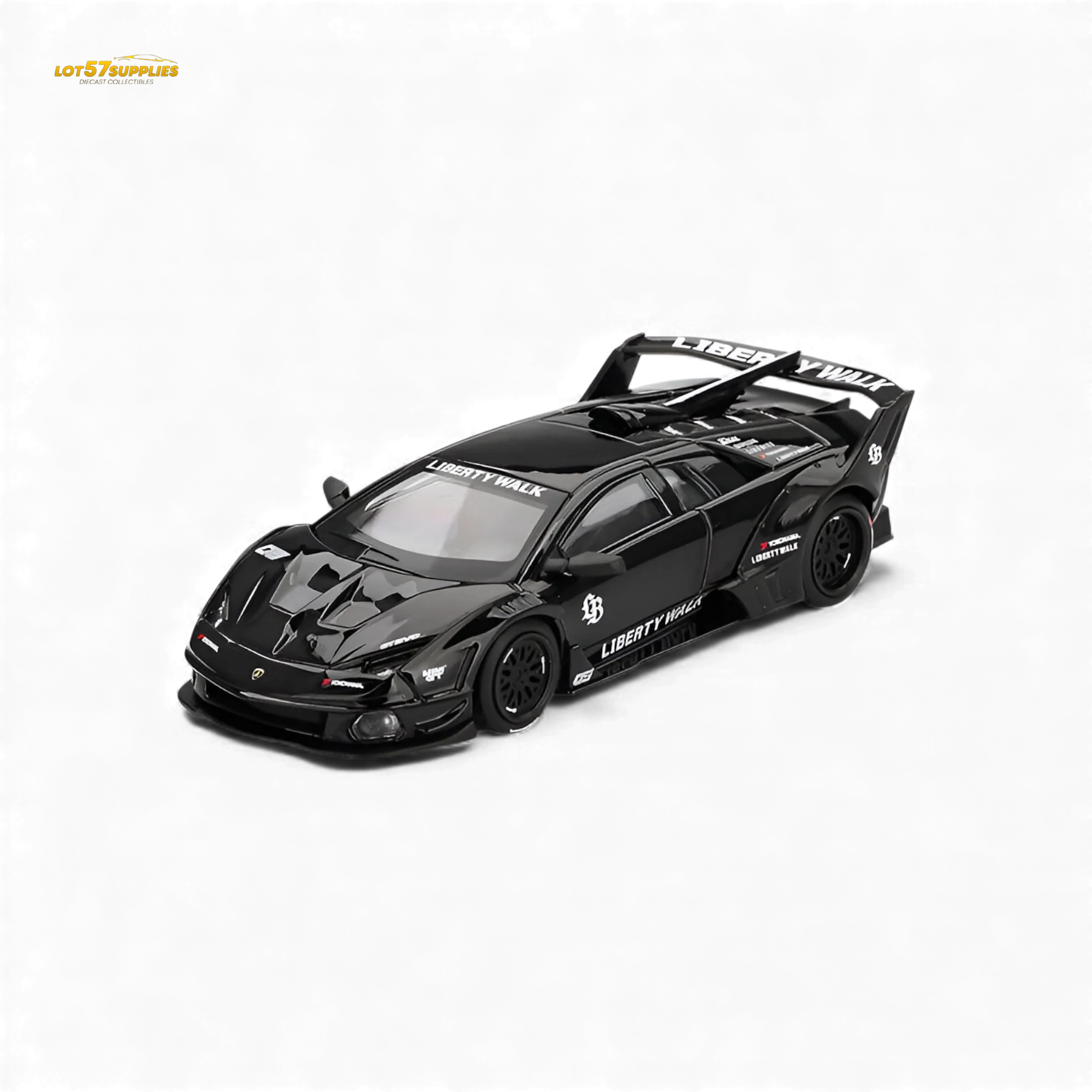 Mini GT Lamborghini Murcielago GT Evo Black 1:64 - Image 2