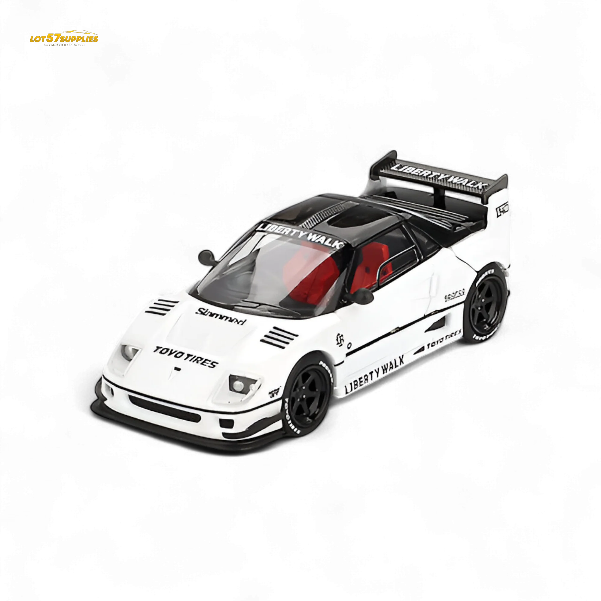 Mini-GT Mazda AZ-1 Liberty Walk LB40 White 1:64 - Image 2