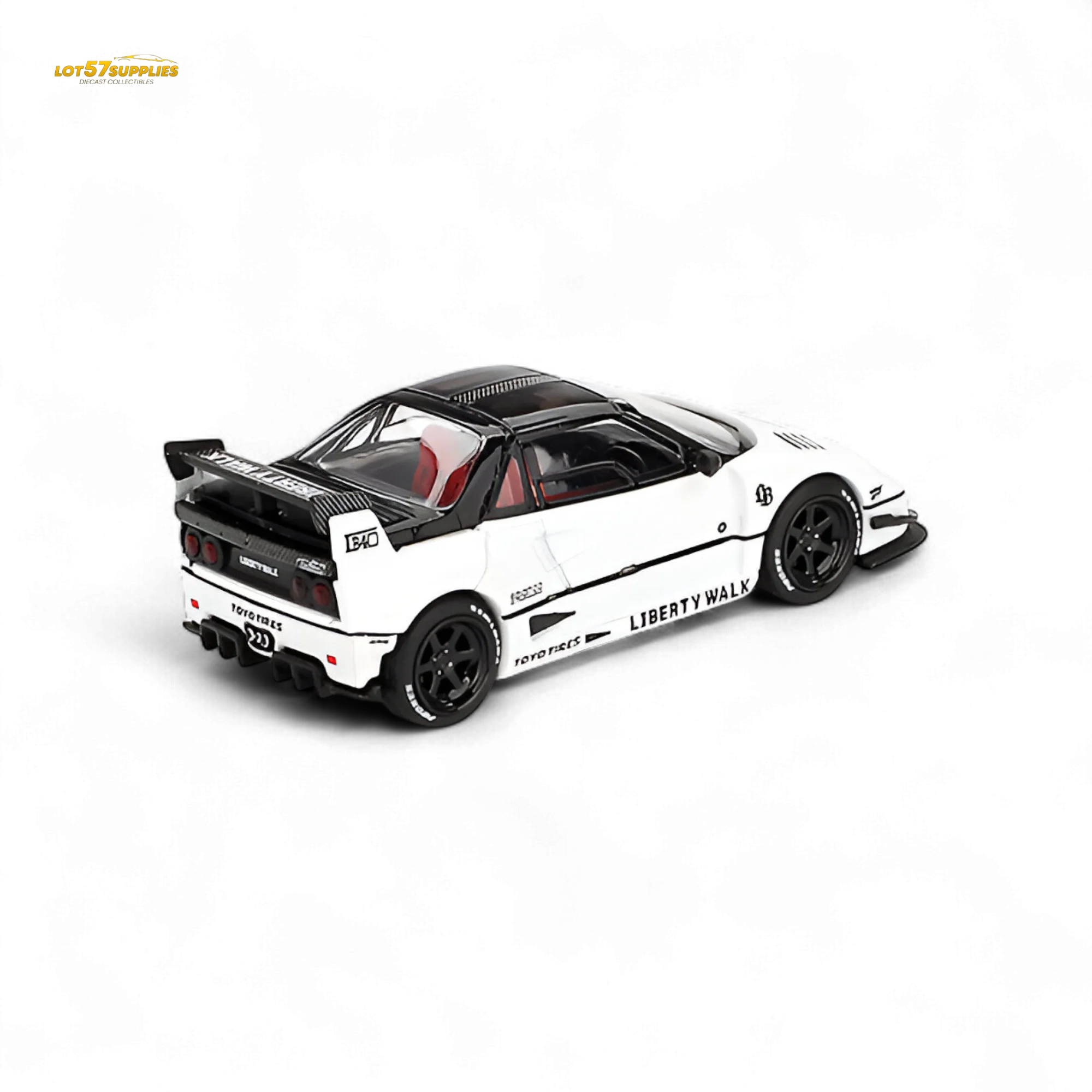 Mini-GT Mazda AZ-1 Liberty Walk LB40 White 1:64 - Image 3
