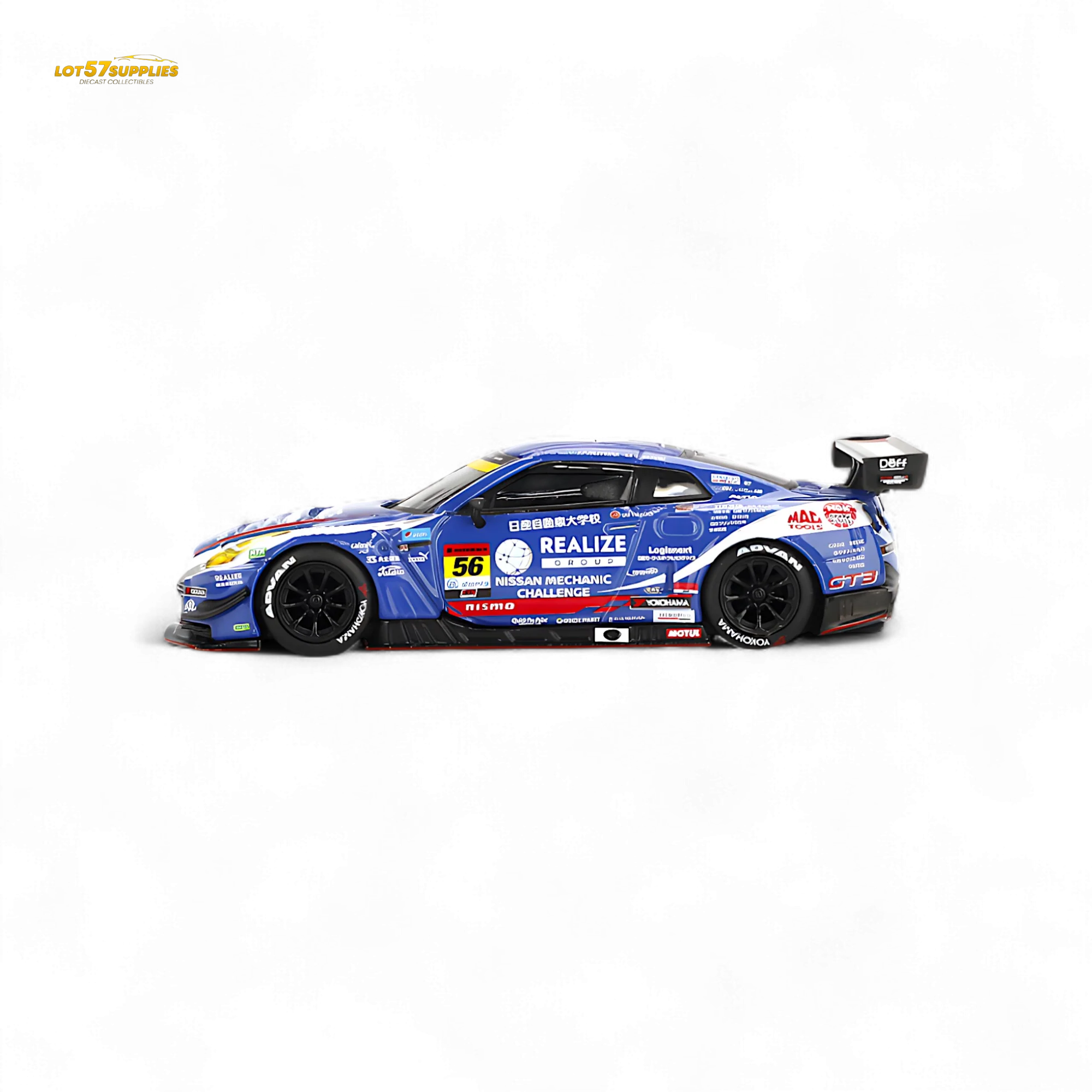 Mini-GT Nissan GT-R Nismo GT3 #56 "REALIZE MECHANIC CHALLENGE GT-R" 1:64 - Image 3