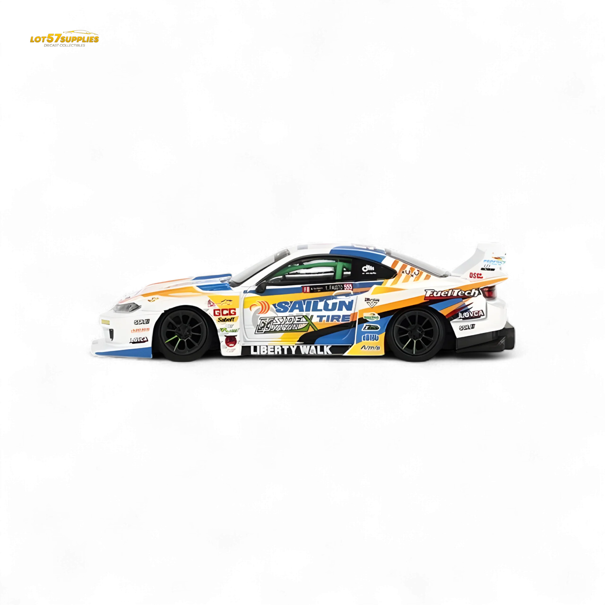 Mini-GT Nissan LB-Super Silhouette S15 Silvia 2023 Formula Drift Japan #895 1:64 - Image 2