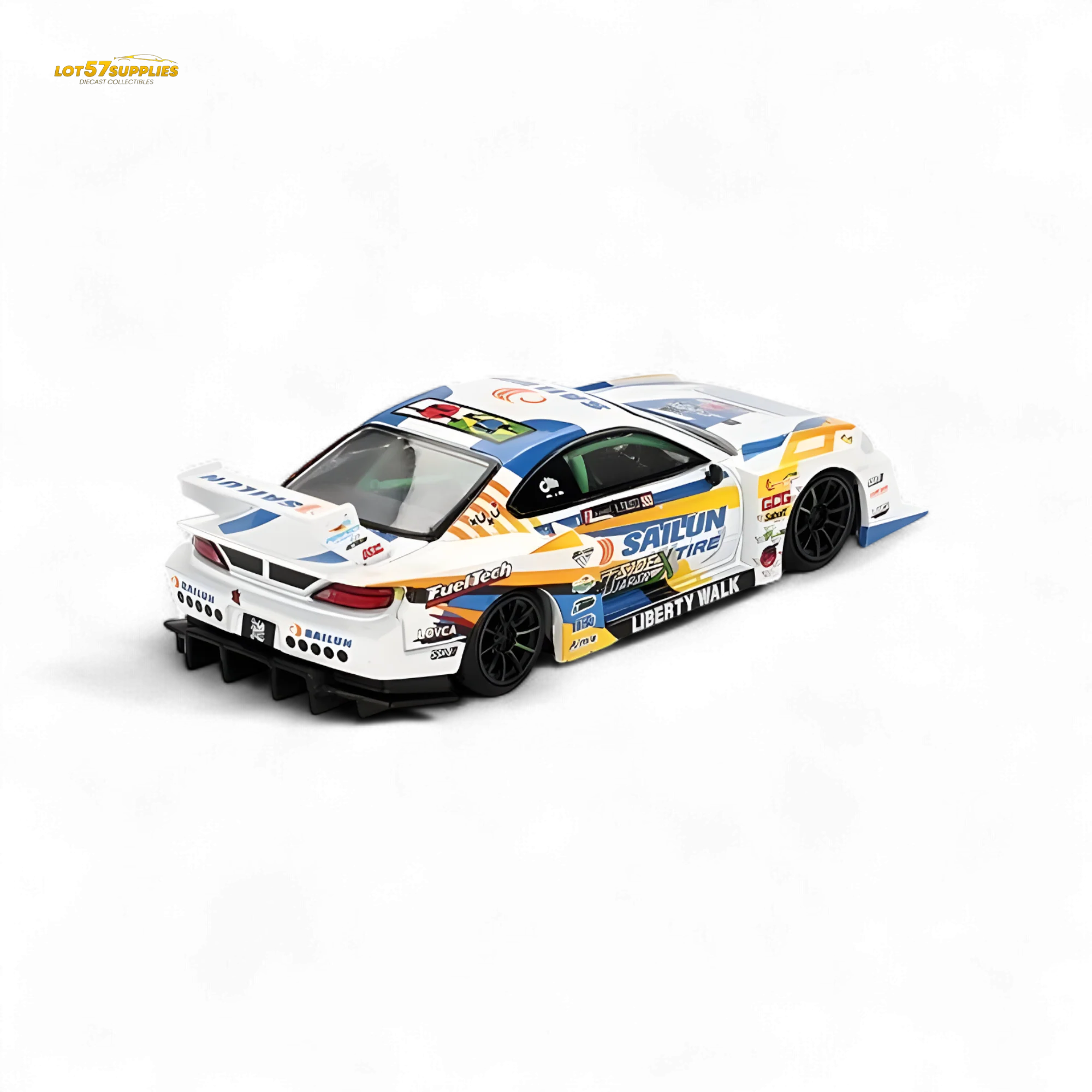 Mini-GT Nissan LB-Super Silhouette S15 Silvia 2023 Formula Drift Japan #895 1:64 - Image 3
