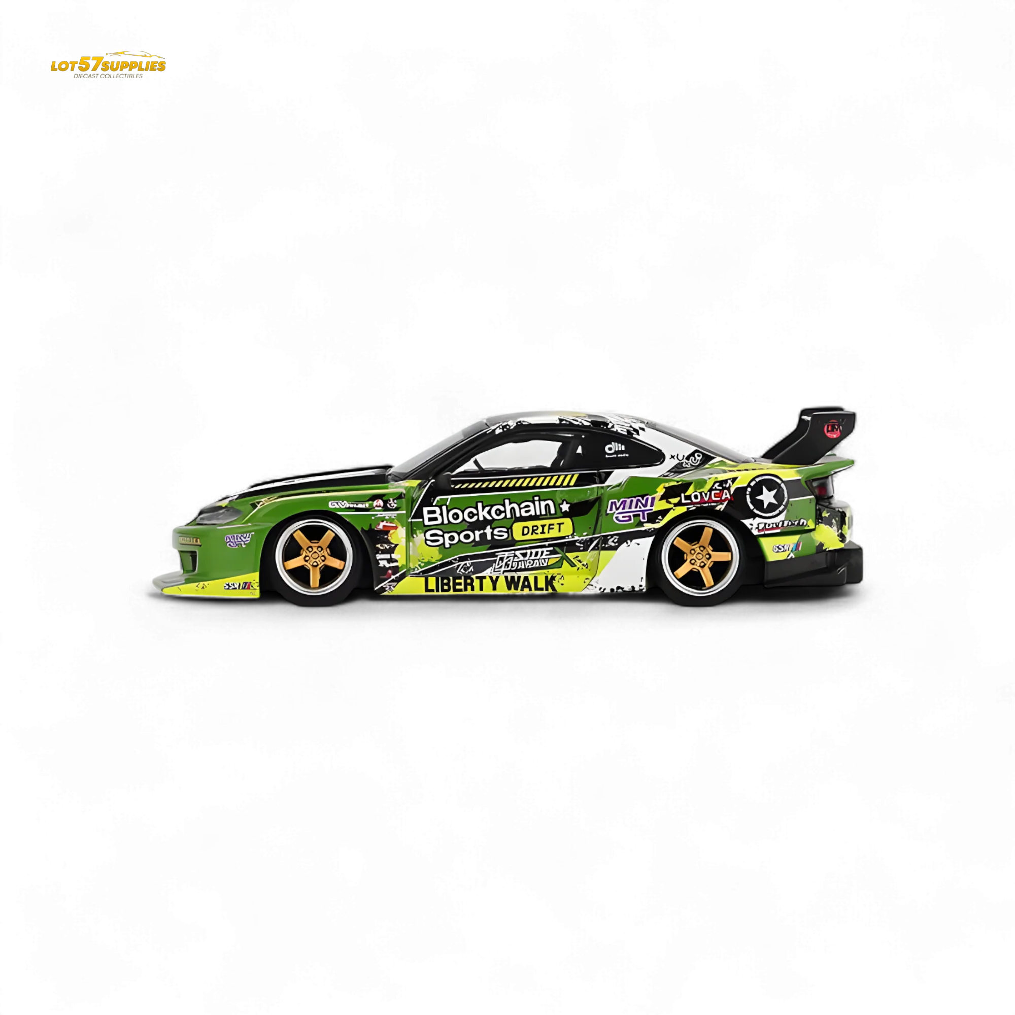 Mini GT Nissan LB-Super Silhouette S15 SILVIA #555 V2 2024 Formula Drift Japan - Image 2
