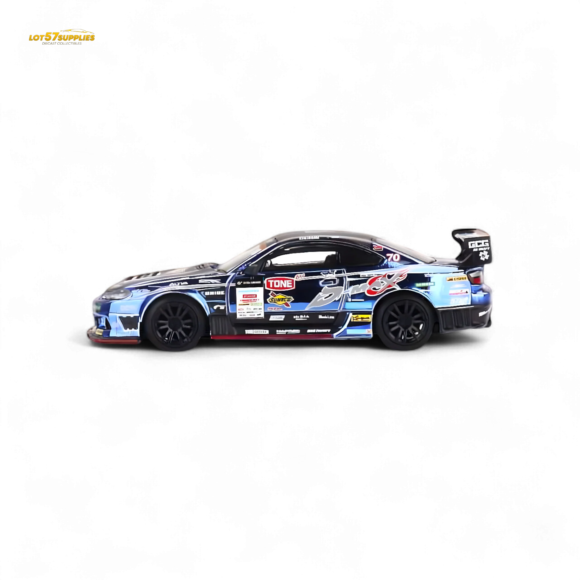 Mini-GT Nissan S15 Silvia D-MAX #70 Japan Exclusive 1:64 - Image 3