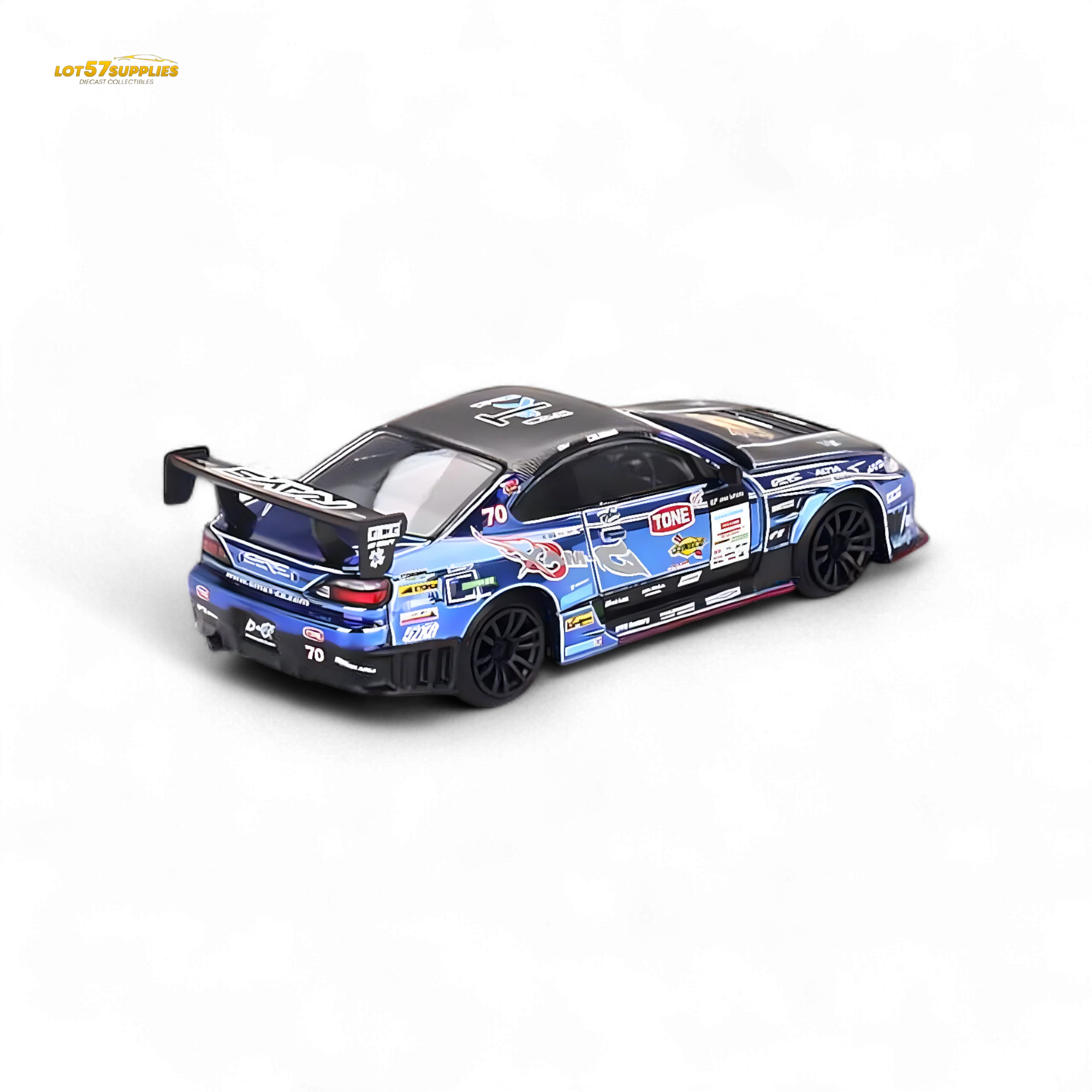 Mini-GT Nissan S15 Silvia D-MAX #70 Japan Exclusive 1:64 - Image 4