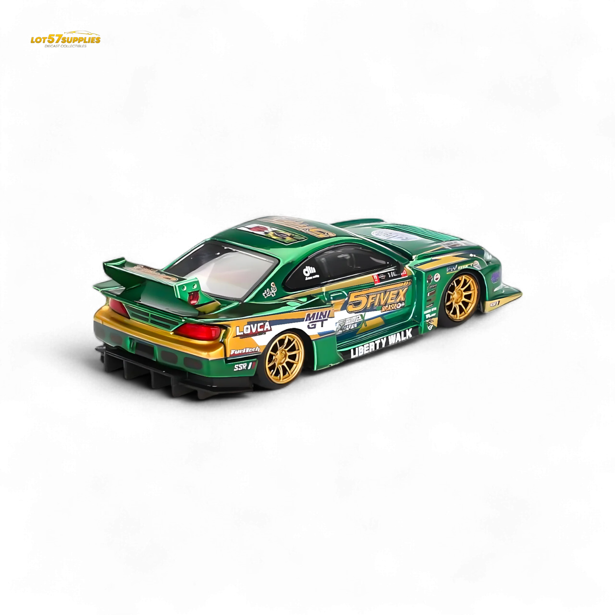 Mini-GT Nissan S15 Silvia LB-Super Silhouette 2024 Fausto Racing #858 1:64 - Image 2