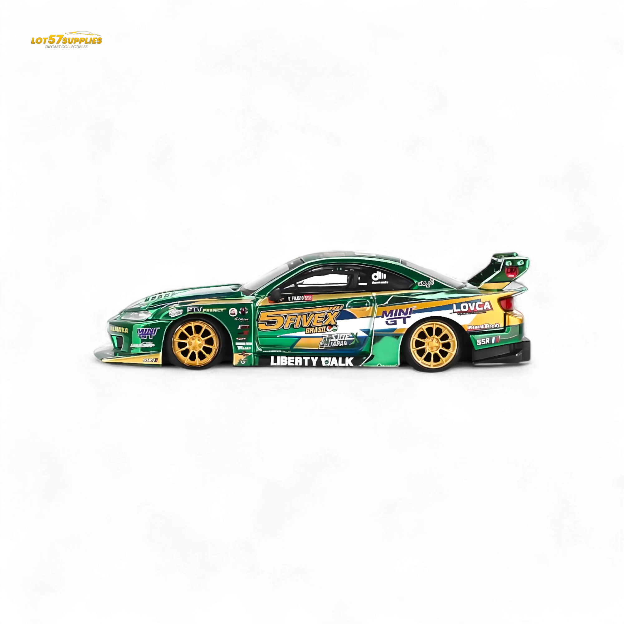Mini-GT Nissan S15 Silvia LB-Super Silhouette 2024 Fausto Racing #858 1:64 - Image 3