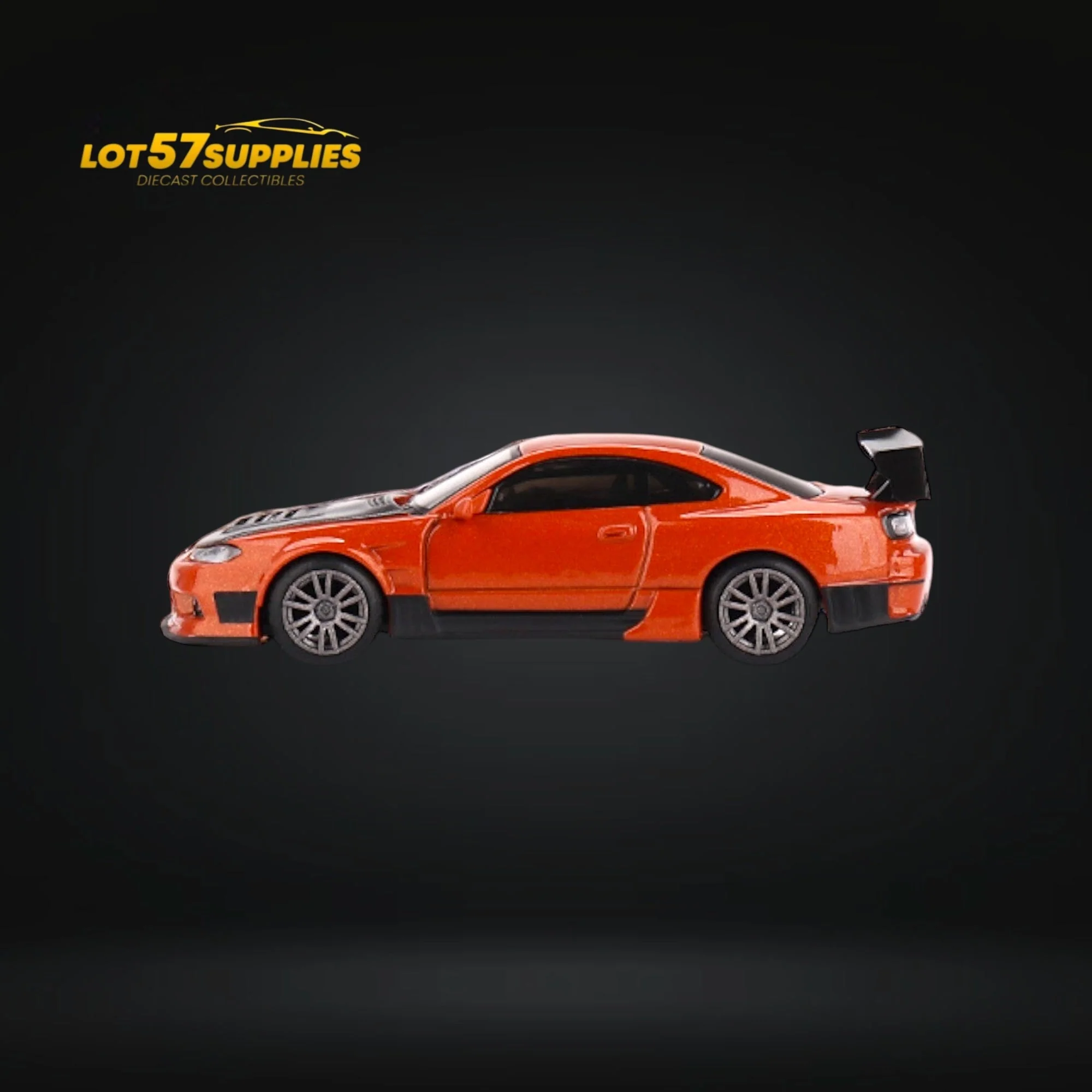 Mini-GT Nissan Silvia S15 D-MAX Metallic Orange 1:64 - Image 2