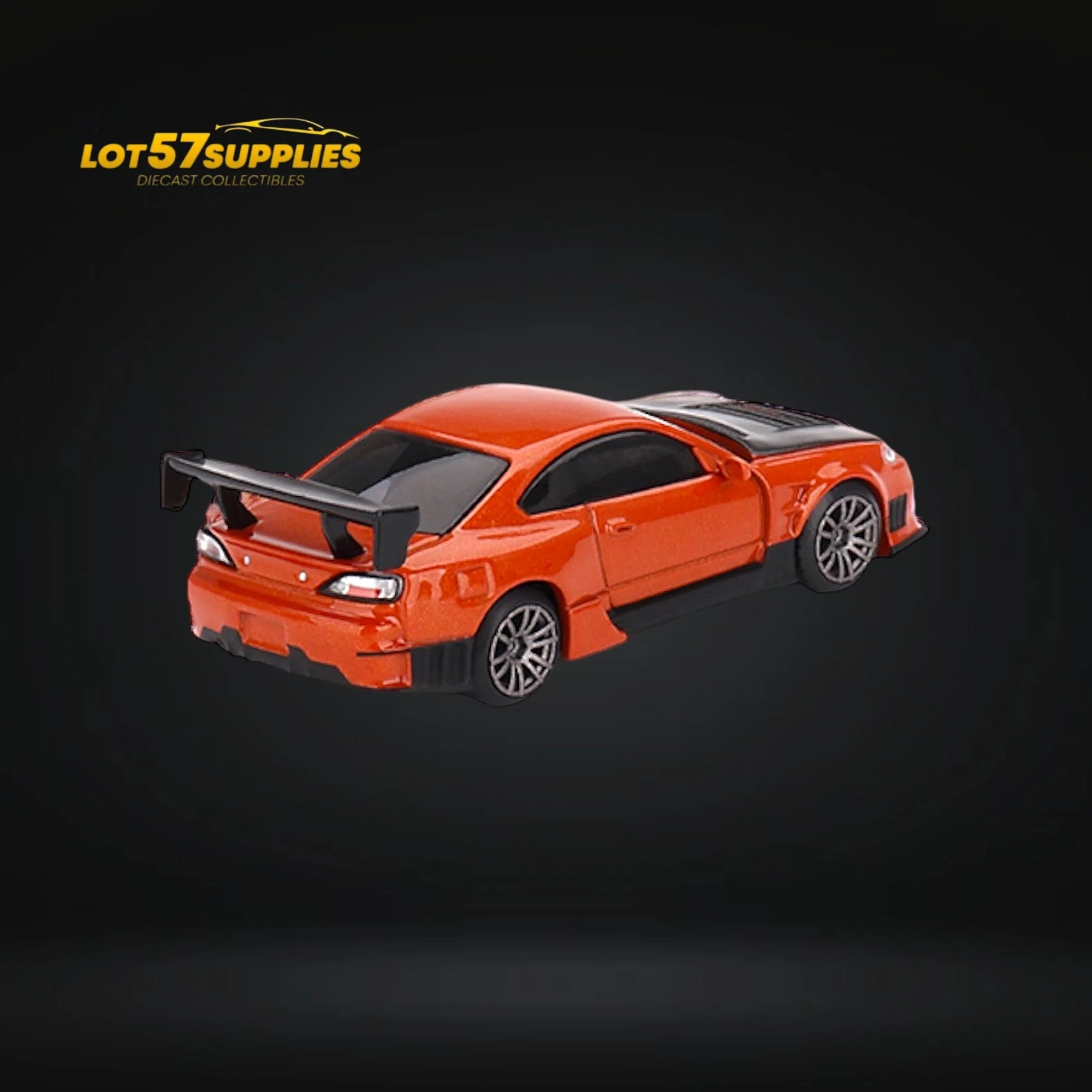 Mini-GT Nissan Silvia S15 D-MAX Metallic Orange 1:64 - Image 3