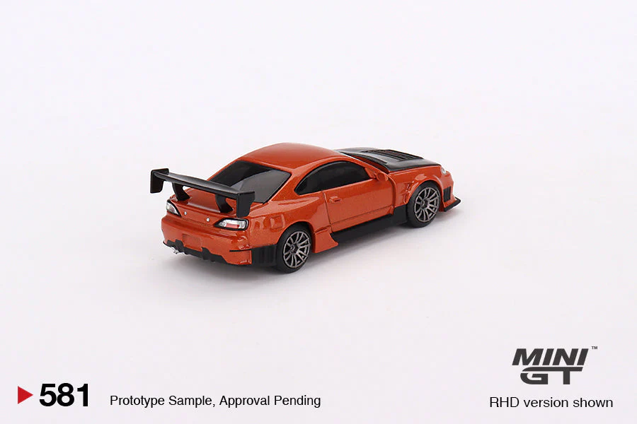 Mini-GT Nissan Silvia S15 D-MAX Metallic Orange 1:64 - Image 6