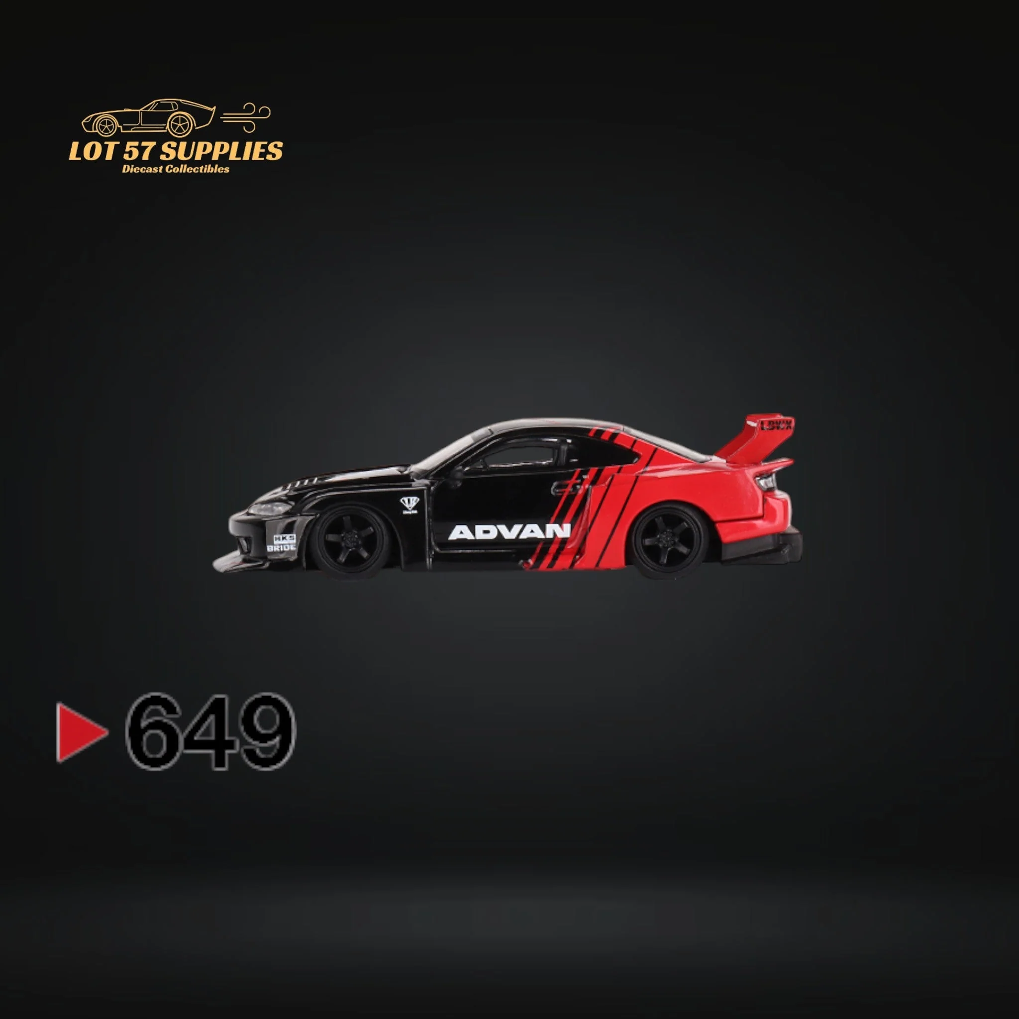 Mini-GT Nissan Silvia S15 LB Super Silhouette Advan 1:64 - Image 3