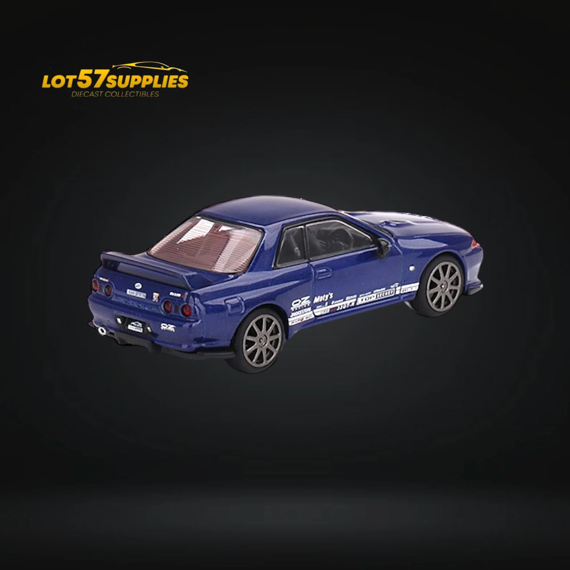 Mini-GT Nissan Skyline GT-R R32 Metallic Blue 1:64 - Image 2