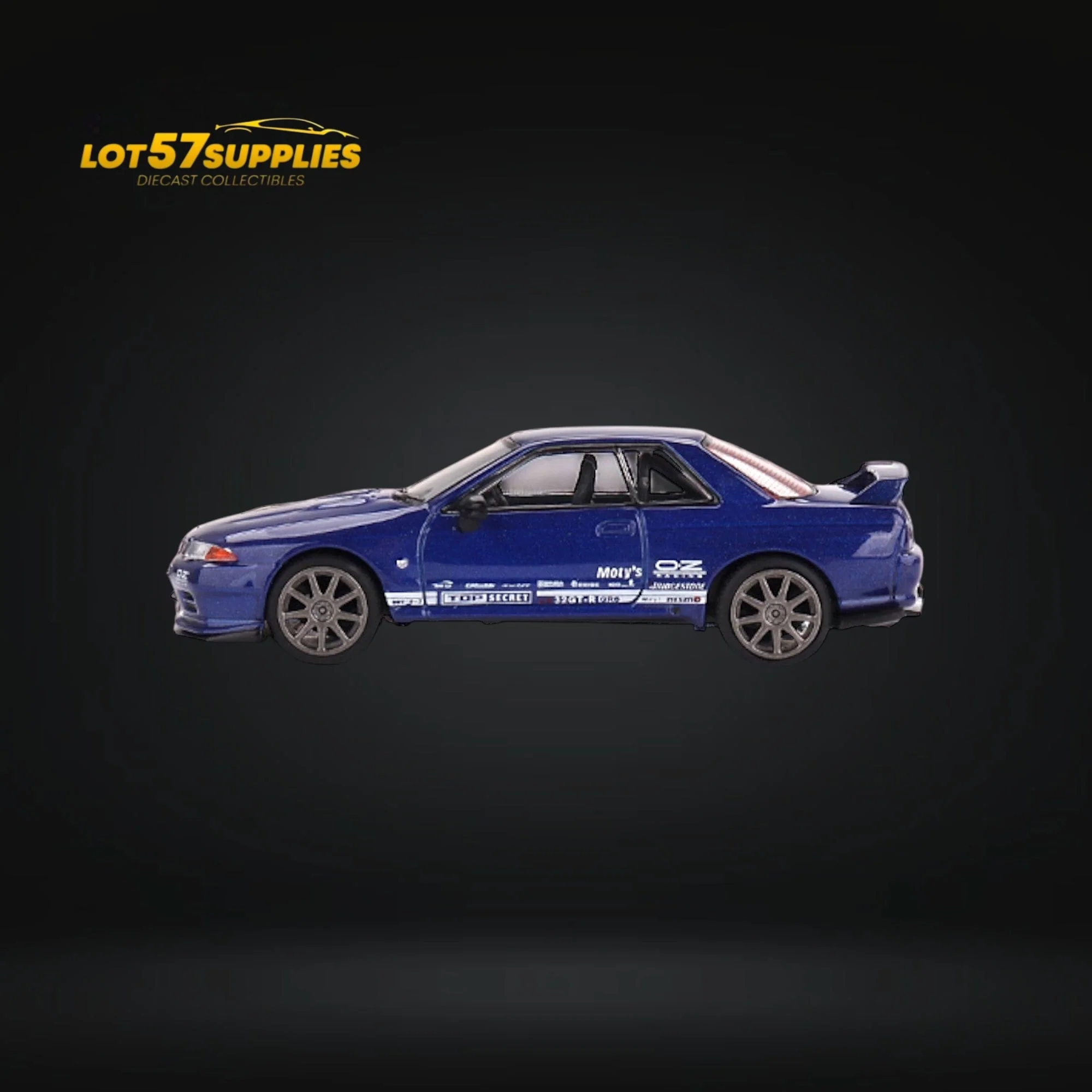 Mini-GT Nissan Skyline GT-R R32 Metallic Blue 1:64 - Image 3