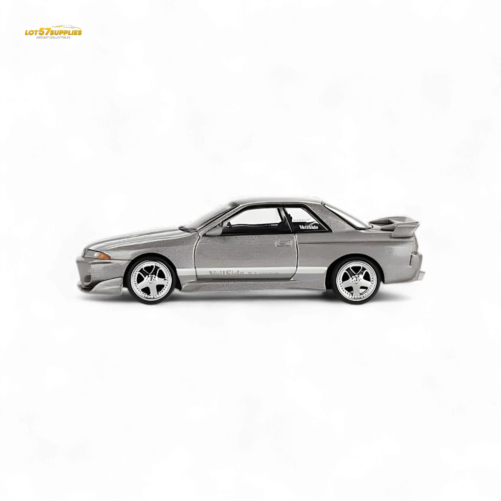 Mini GT Nissan Skyline GT-R R32 Veilside Combat Grey 1:64 - Image 3