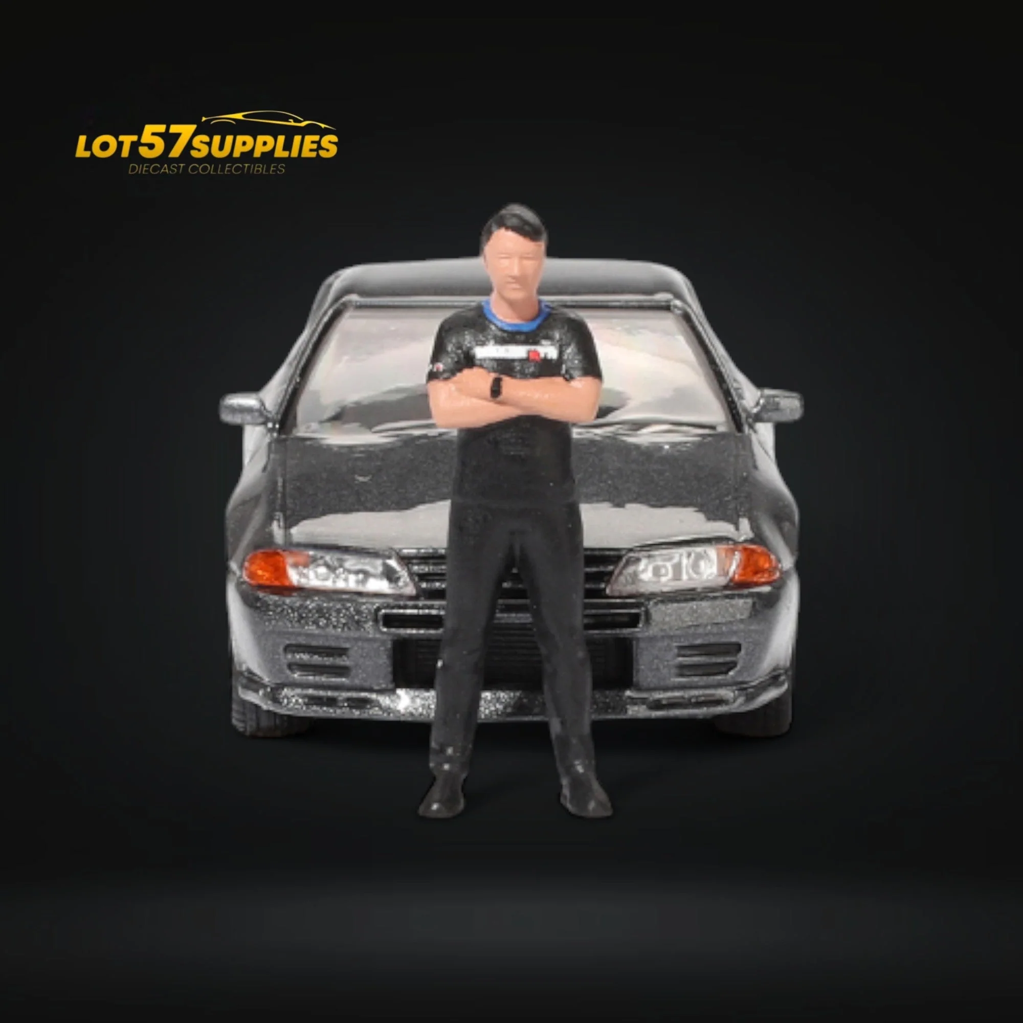Mini-GT Nissan Skyline R32 Nismo Gunmetal 1:64 - Image 2
