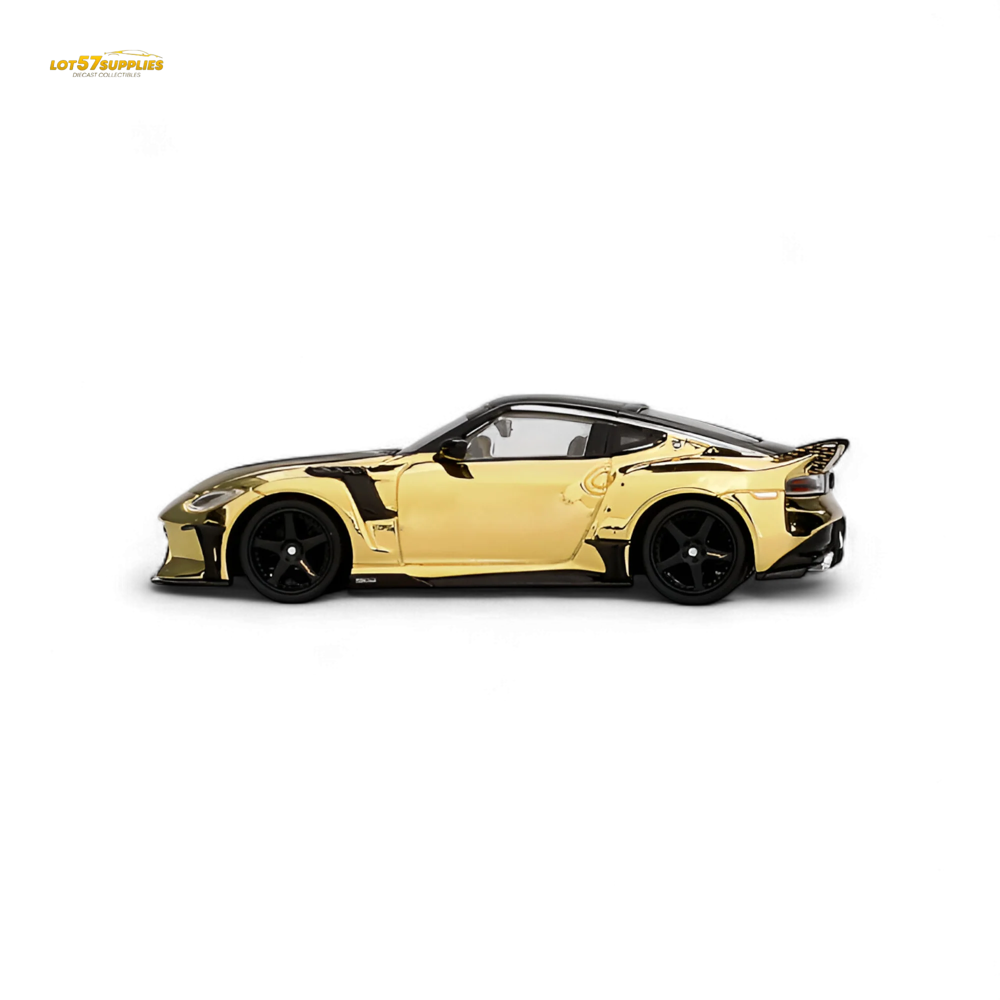 Mini-GT Nissan Z VeilSide FZ400 Gold Chrome LHD 1:64 - Image 3
