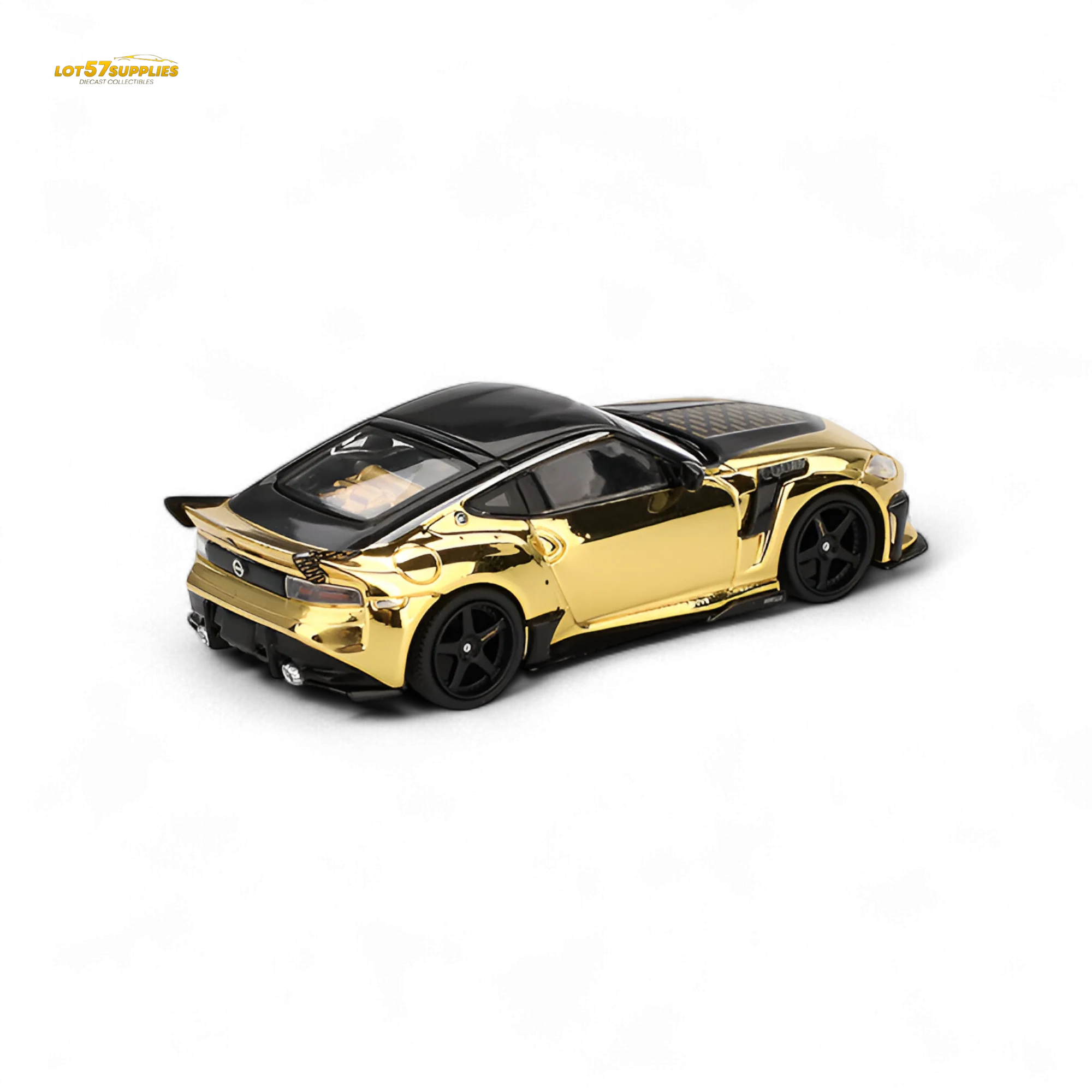 Mini-GT Nissan Z VeilSide FZ400 Gold Chrome LHD 1:64 - Image 4