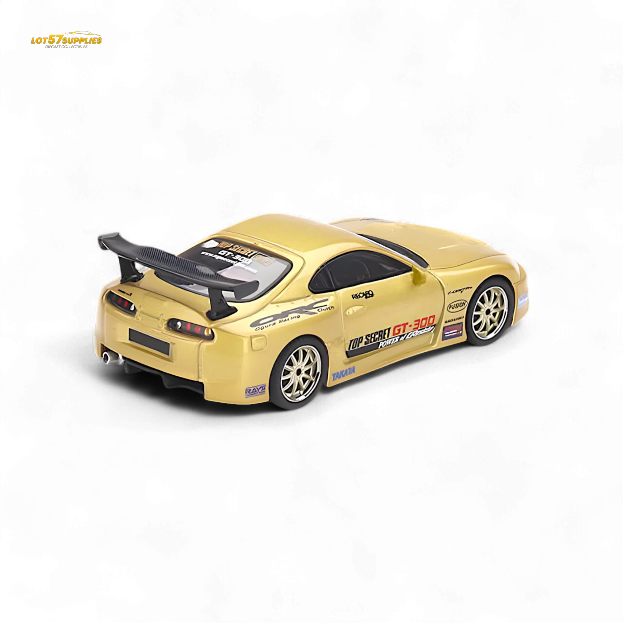 Mini-GT Toyota Supra A80 Top Secret Gold 1:64 - Image 3