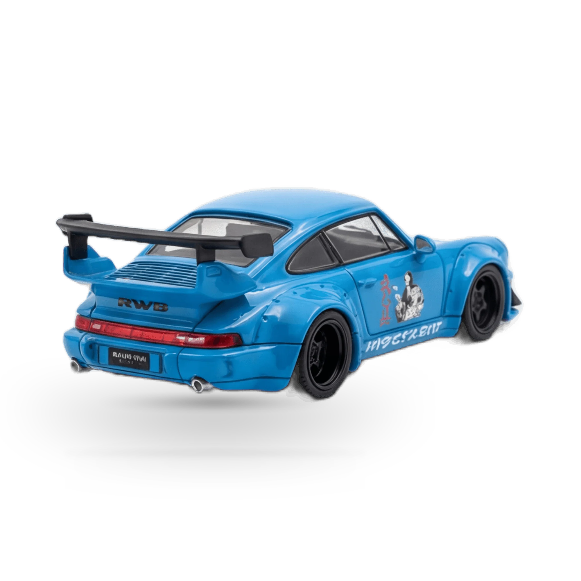 Mini Station Porsche 911 964 RWB HIDEYOSHI blue 1:64 - Image 3
