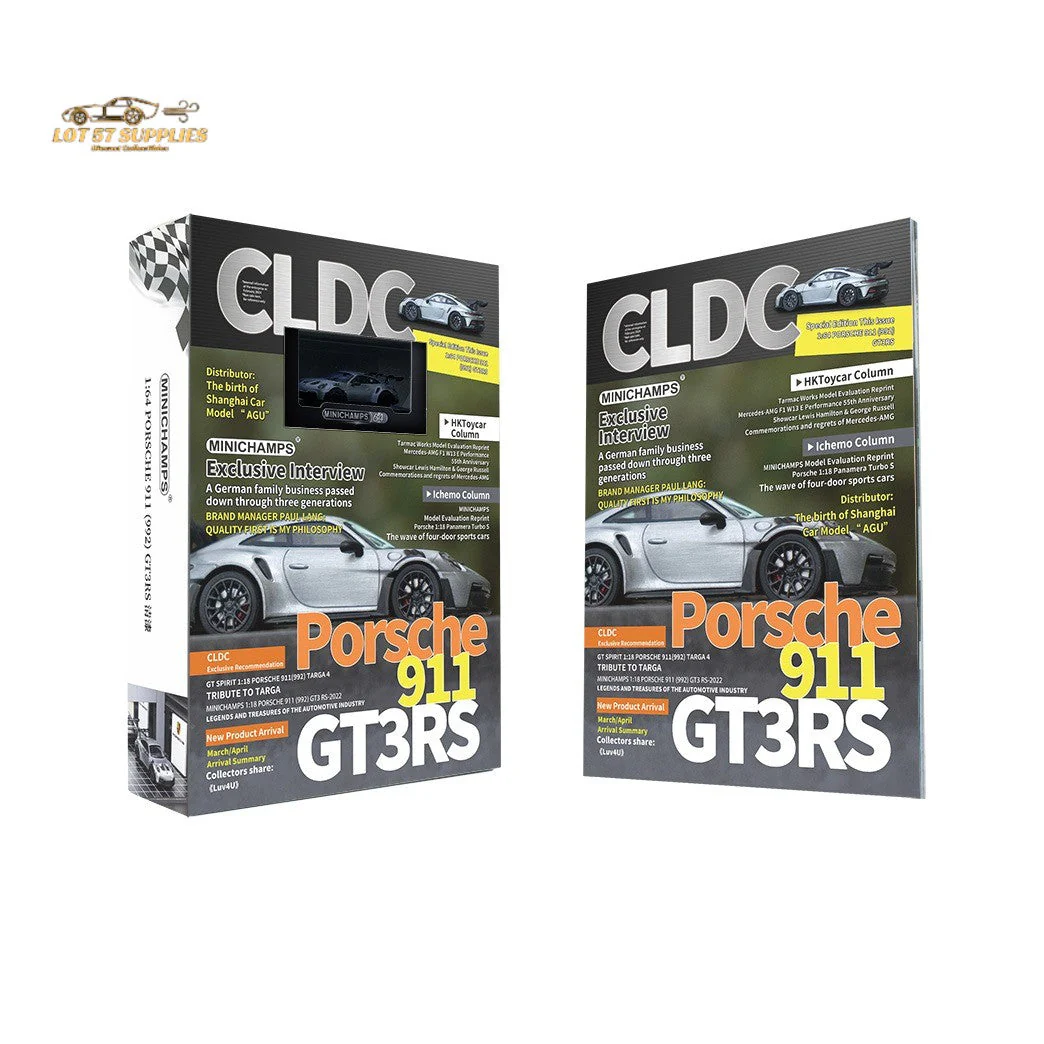 Minichamps Porsche 911 GT3 RS Raw Silver 1:64 - Image 2