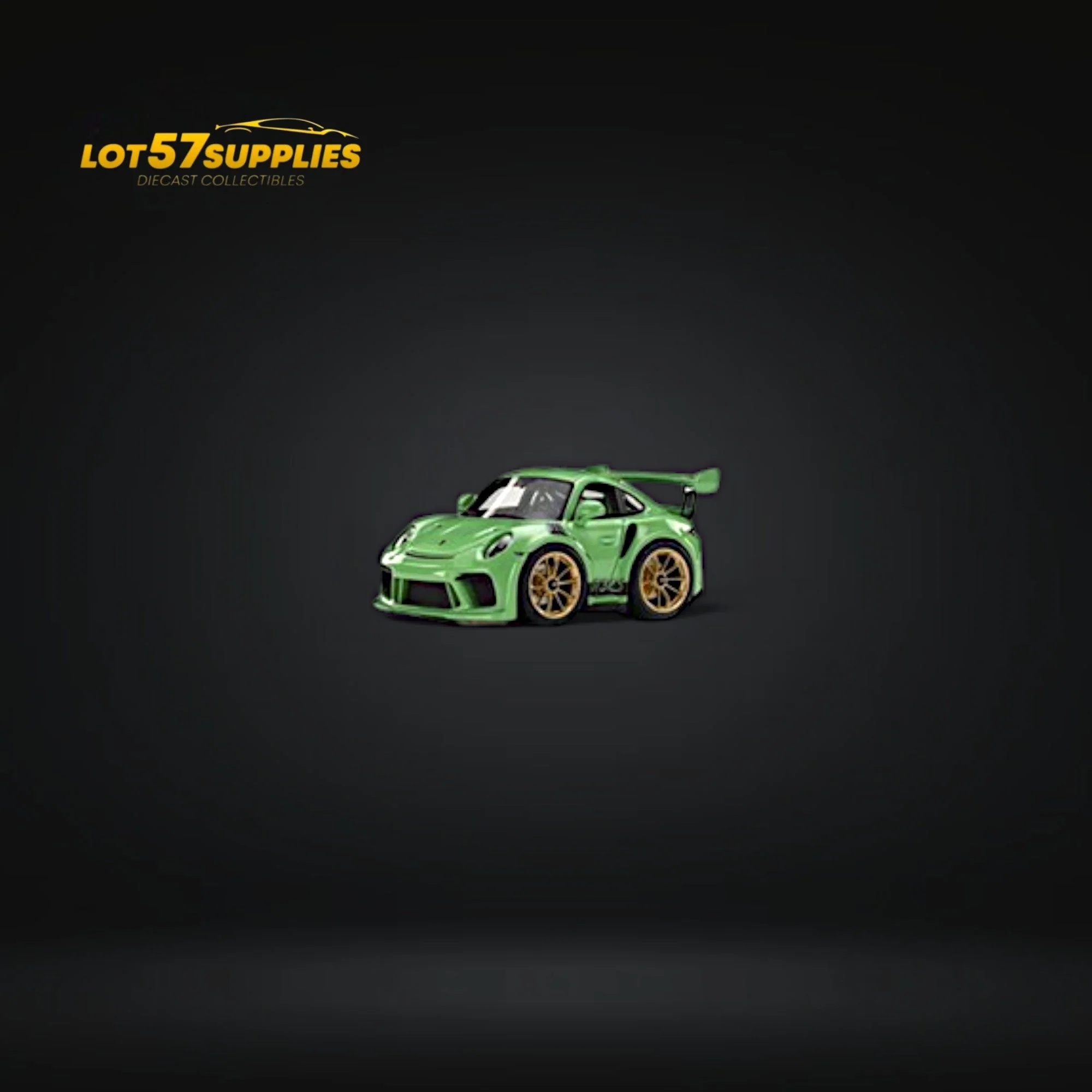 MINICRAFTSMAN Porsche 911 GT3 RS Egg Cart Green 1:64 - Image 2