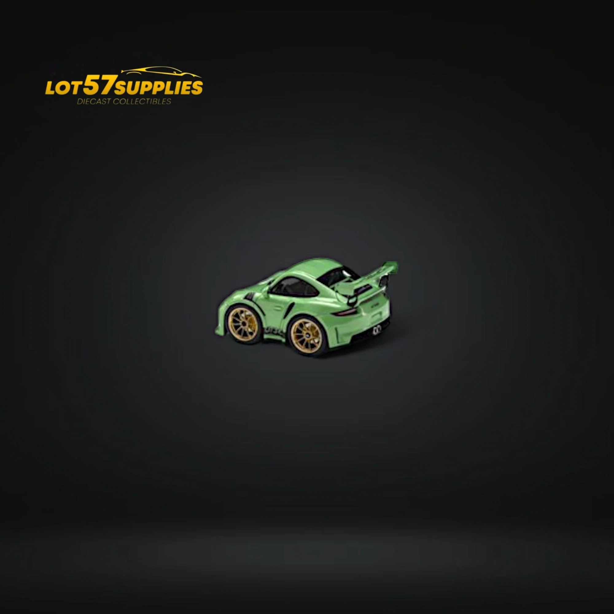 MINICRAFTSMAN Porsche 911 GT3 RS Egg Cart Green 1:64 - Image 3