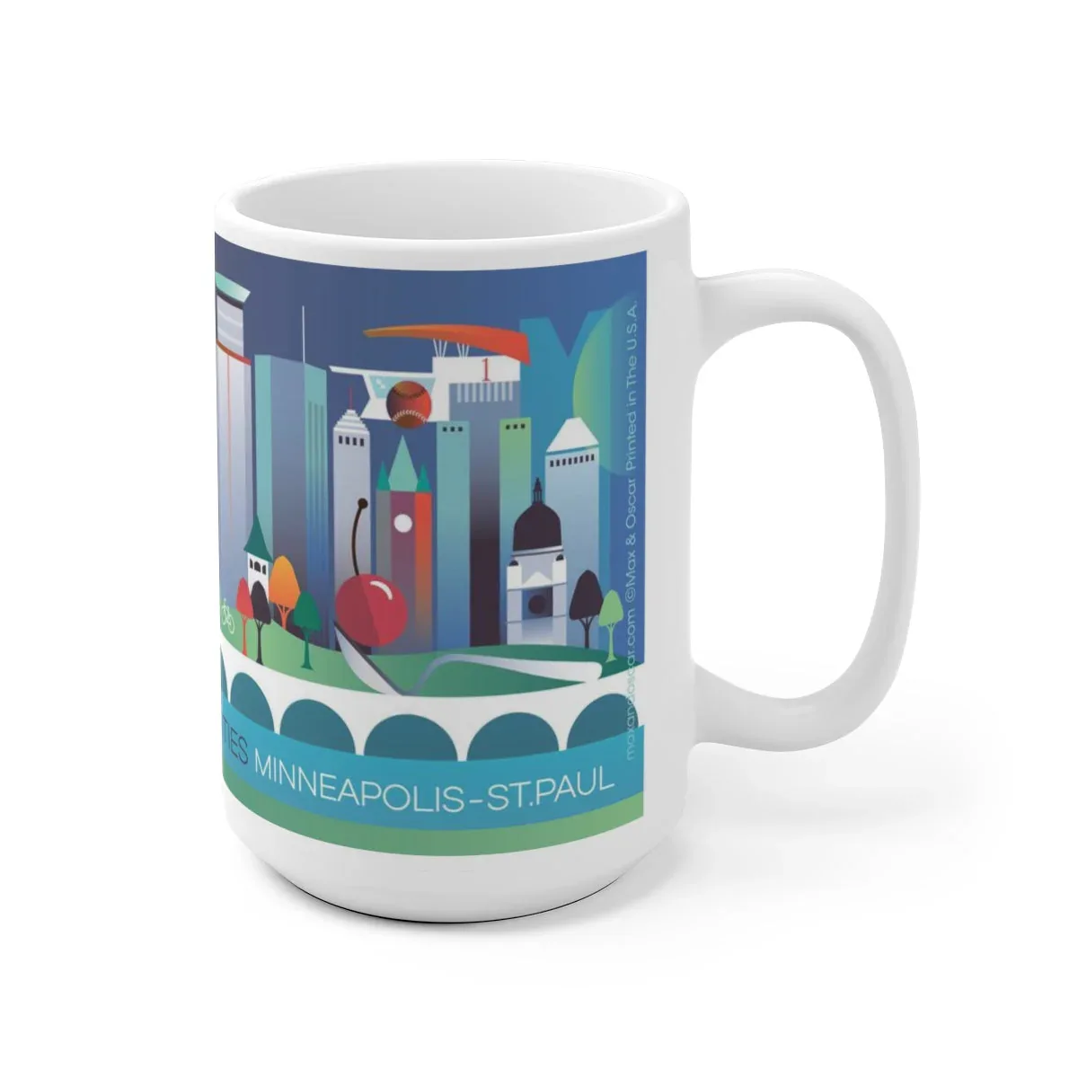 MINNEAPOLIS-ST. PAUL 11 OZ OR 15 OZ CERAMIC MUG - Image 3