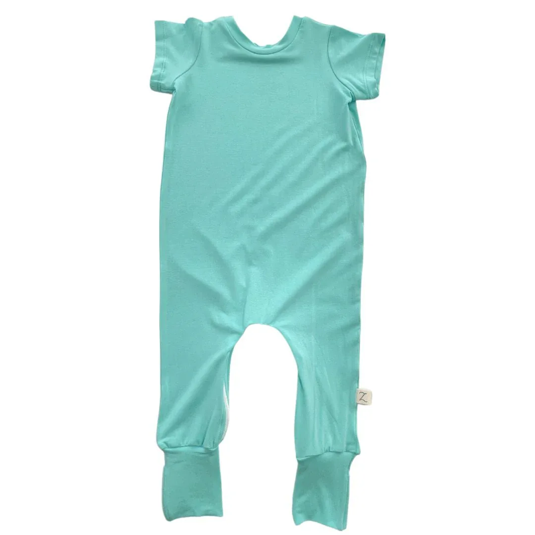Mint Bamboo Lyocell Zip Romper - Image 11