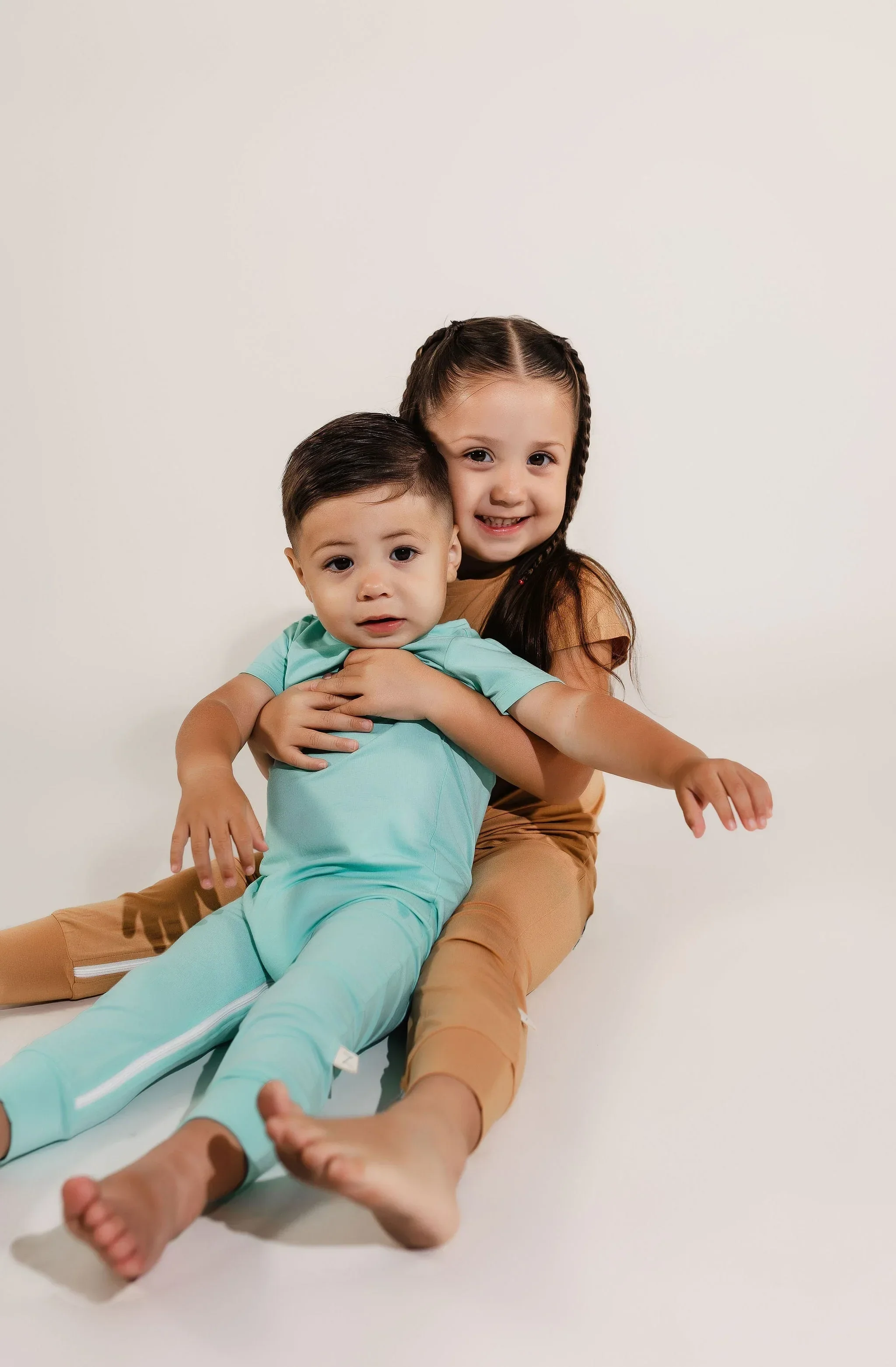 Mint Bamboo Lyocell Zip Romper - Image 2