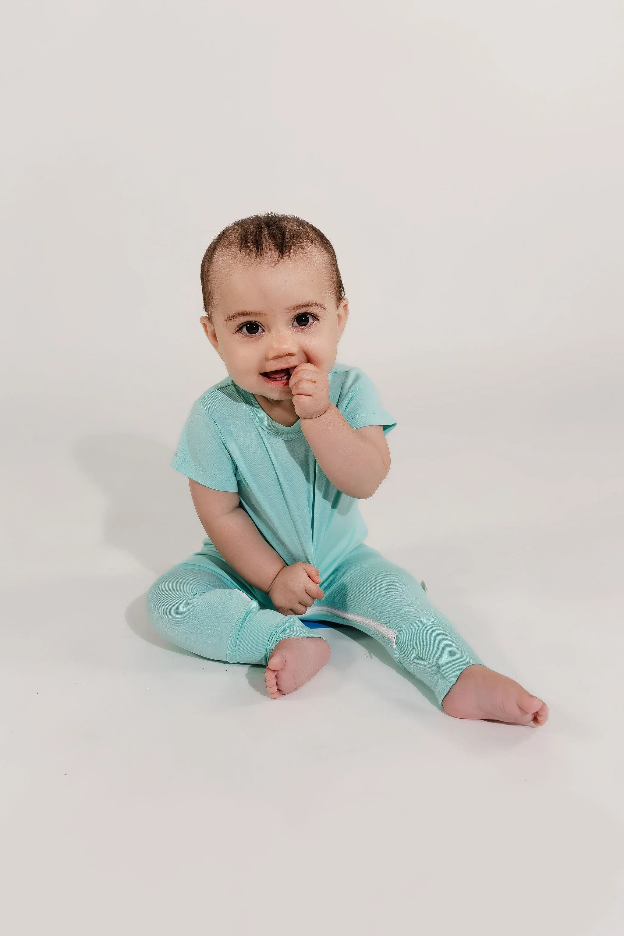 Mint Bamboo Lyocell Zip Romper - Image 7
