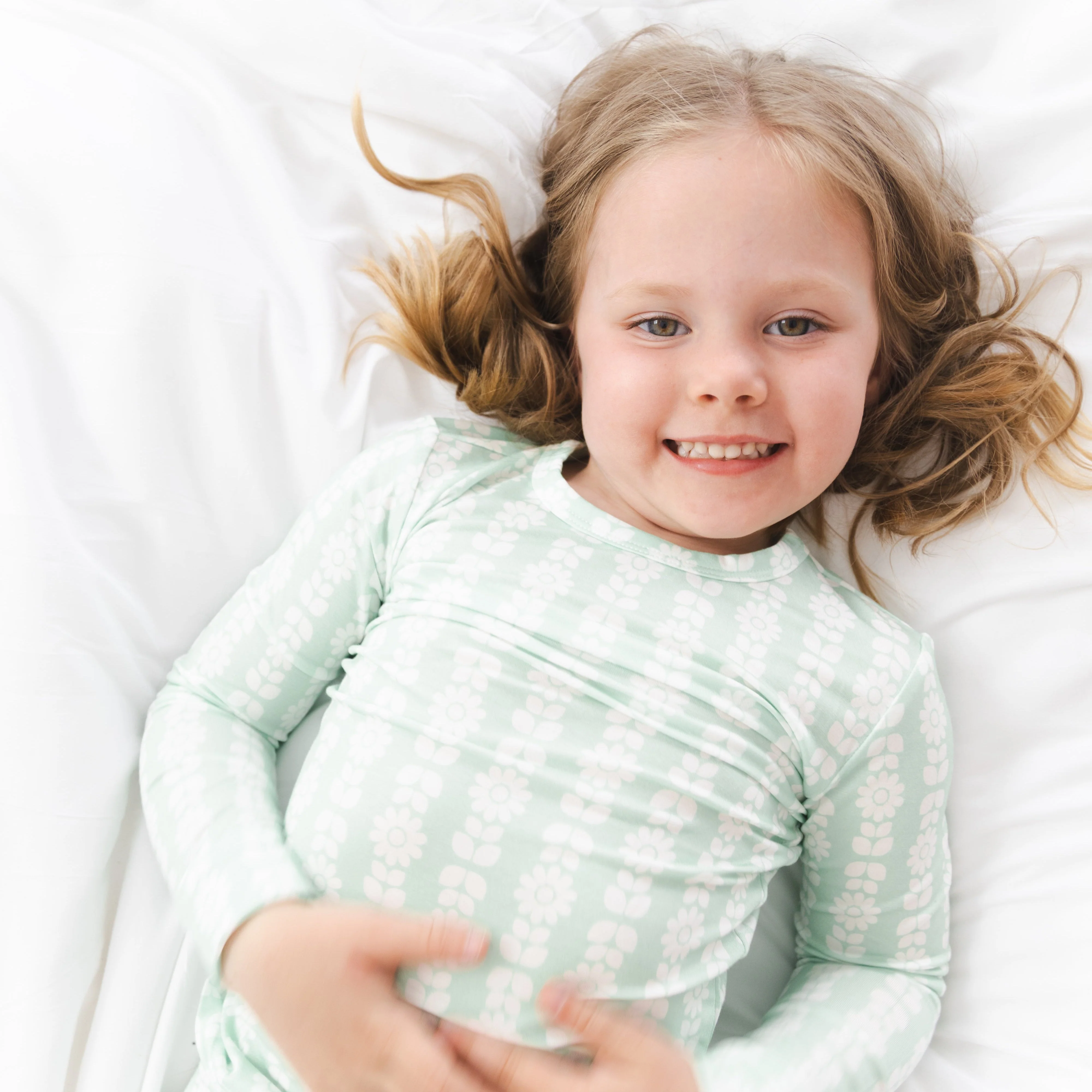Mint Meadows Bamboo Toddler Pajama Set - Image 3