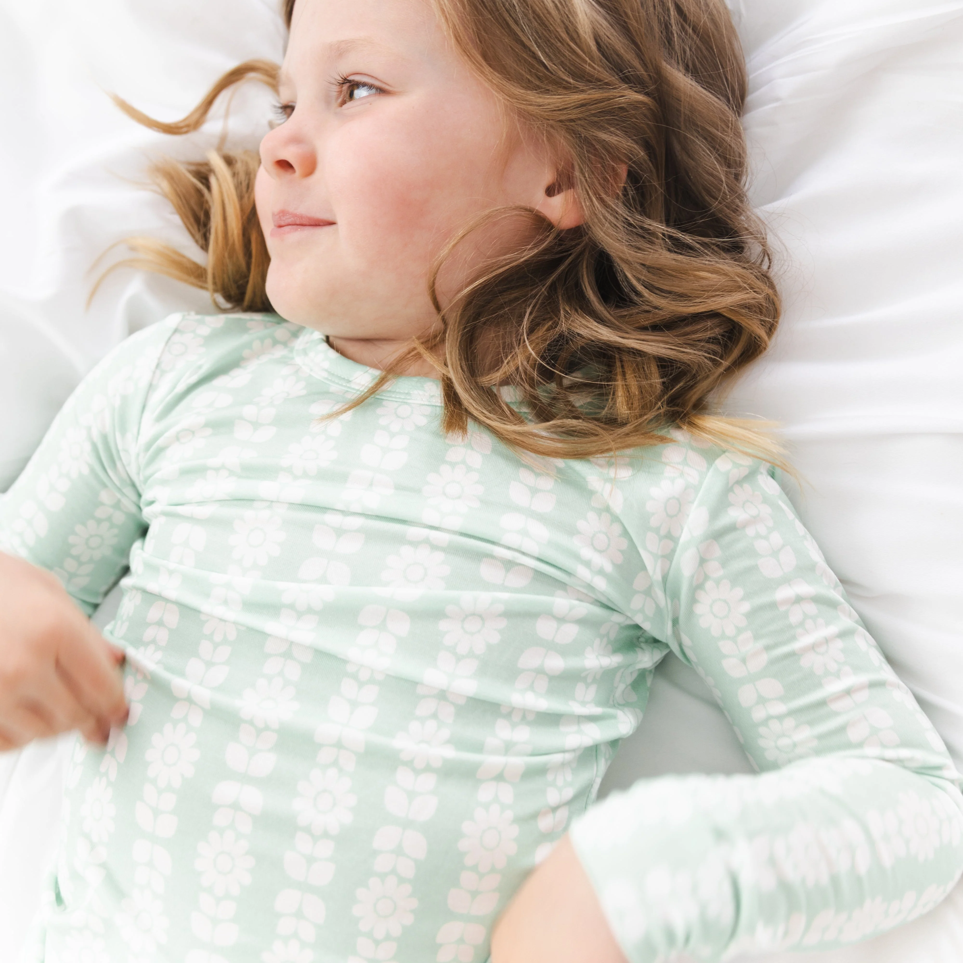 Mint Meadows Bamboo Toddler Pajama Set - Image 4