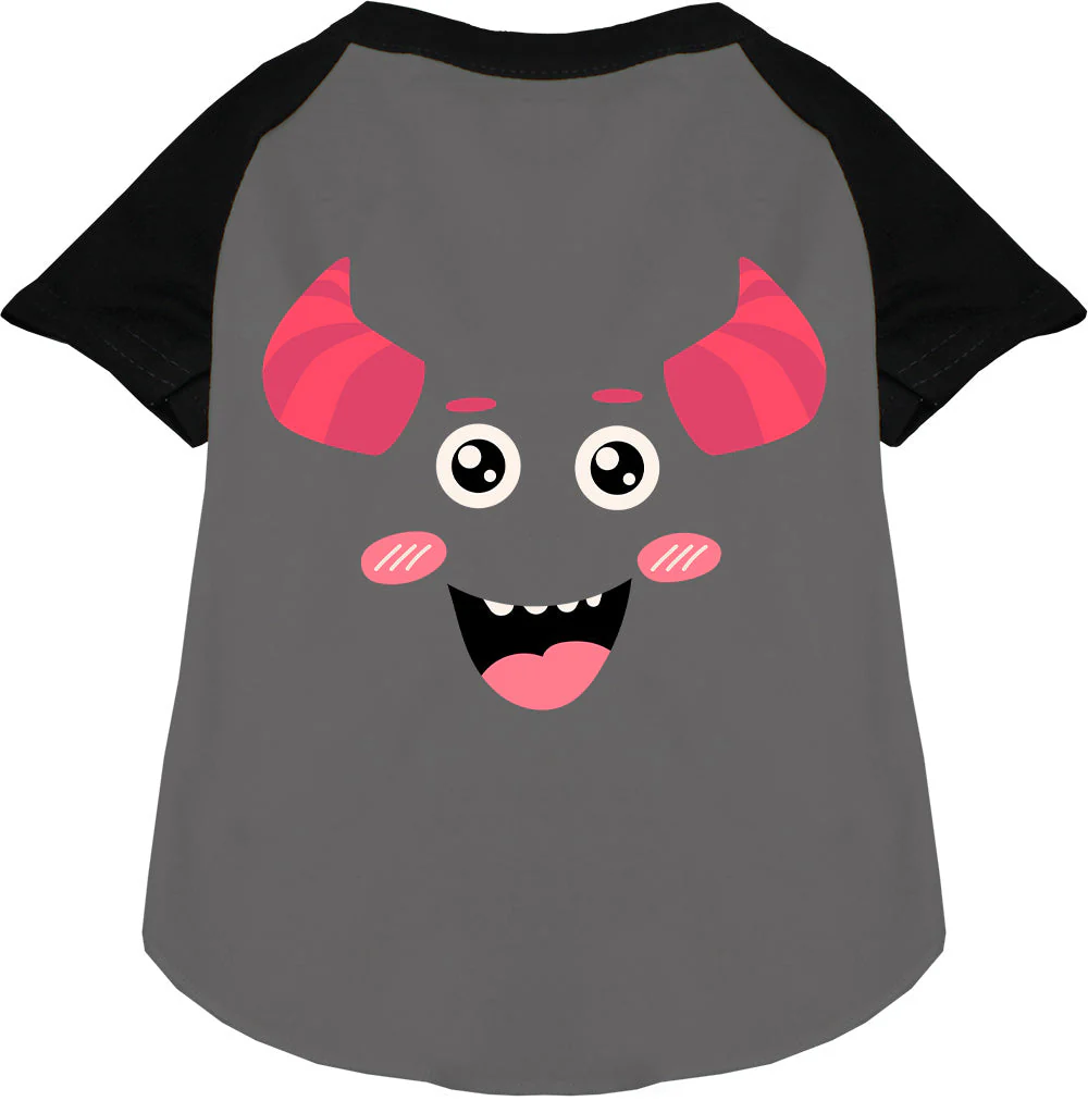 Mischiefmauve Monster Costume Pet Raglan Shirt - Image 3