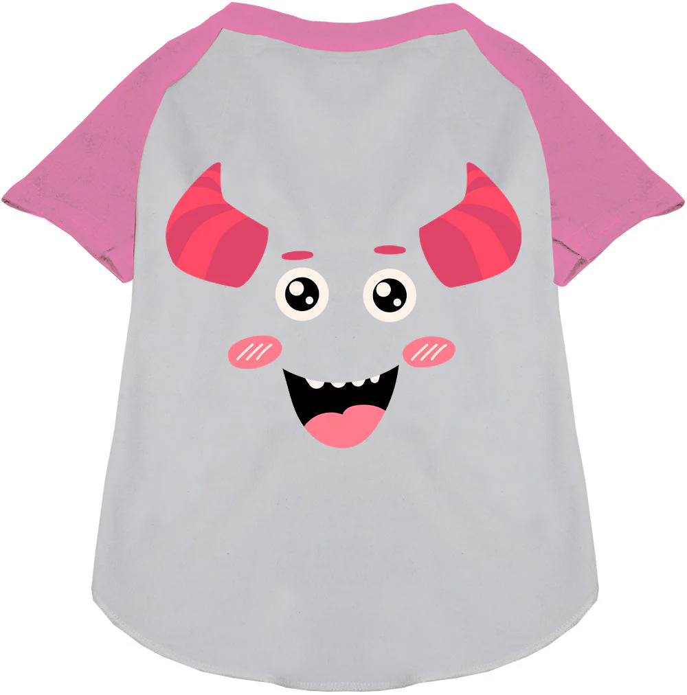 Mischiefmauve Monster Costume Pet Raglan Shirt - Image 4