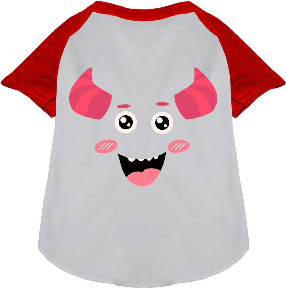 Mischiefmauve Monster Costume Pet Raglan Shirt - Image 7