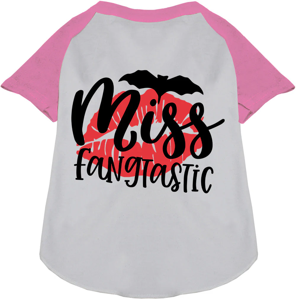 Miss Fangtastic Pet Raglan Shirt - Image 6