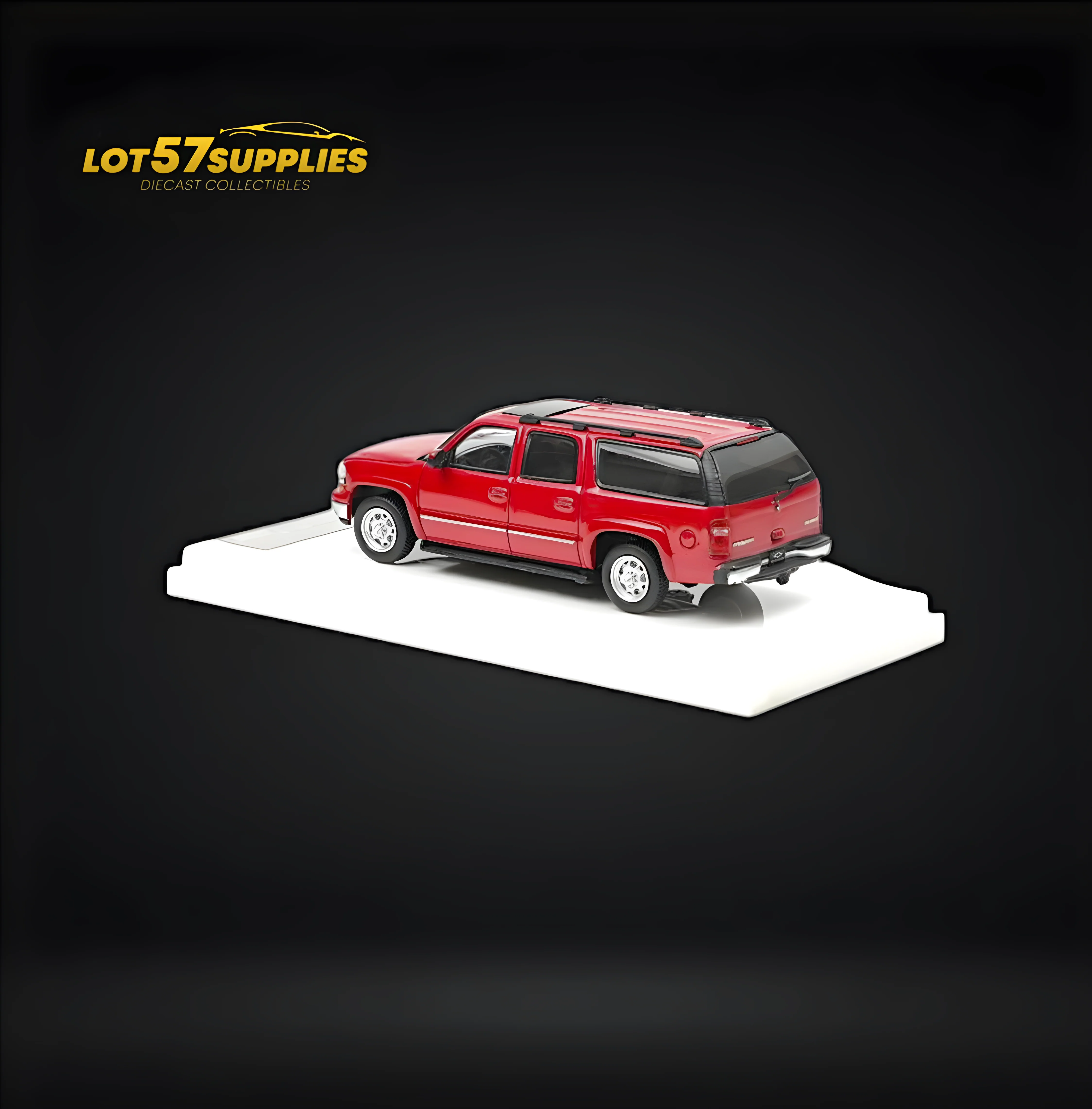 MK Miniatures 2003 Chevrolet Suburban Red 1:64 - Image 2