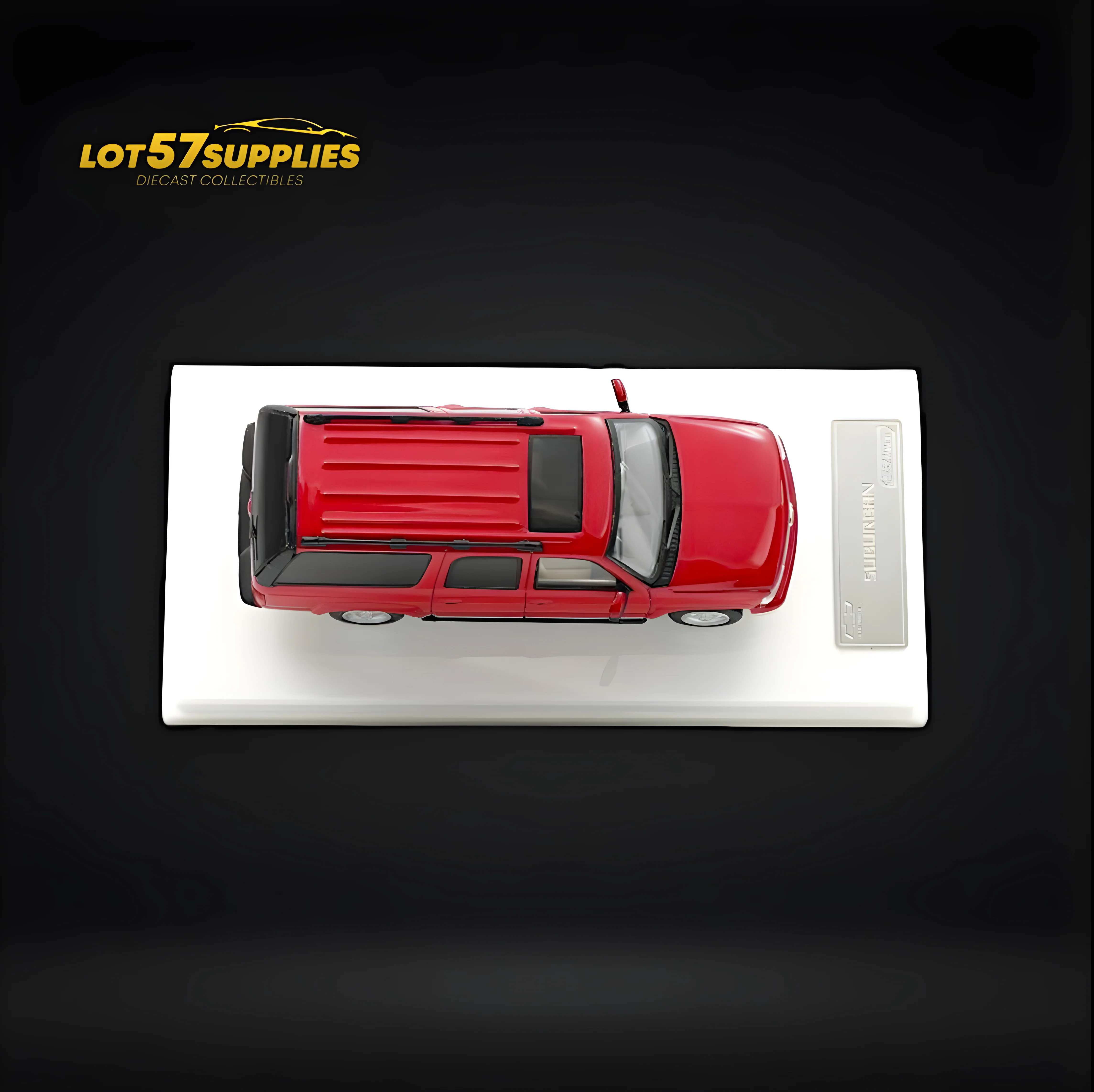 MK Miniatures 2003 Chevrolet Suburban Red 1:64 - Image 3