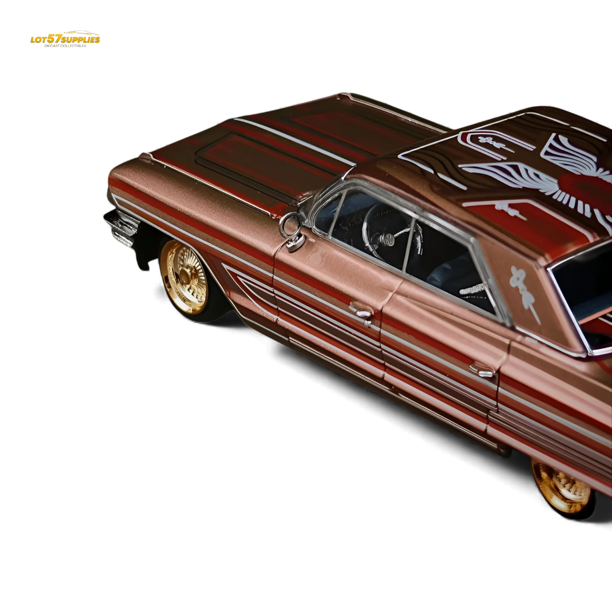 MK Miniatures Cadillac Diwei Metallic Red Copper 1:64 - Image 2
