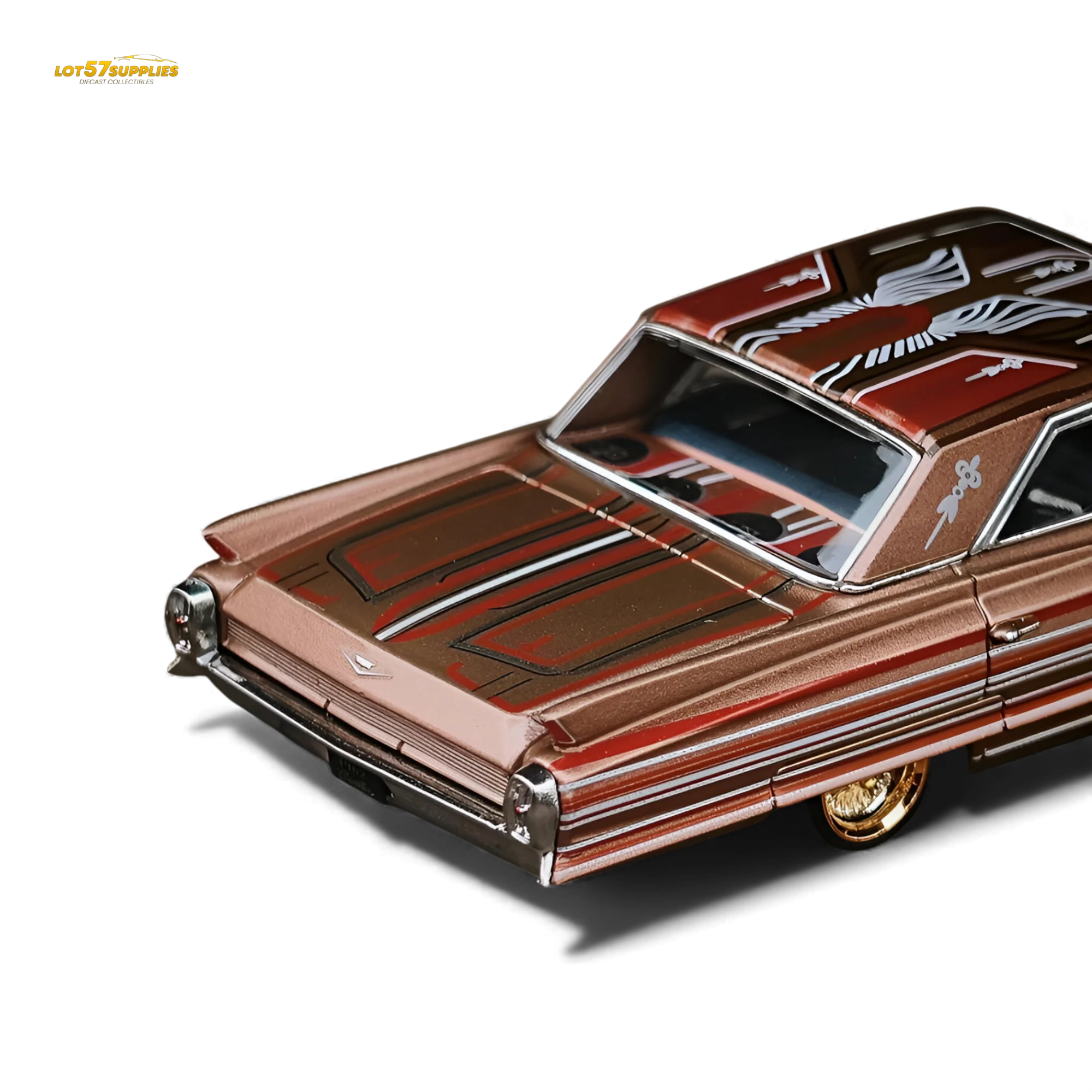 MK Miniatures Cadillac Diwei Metallic Red Copper 1:64 - Image 3