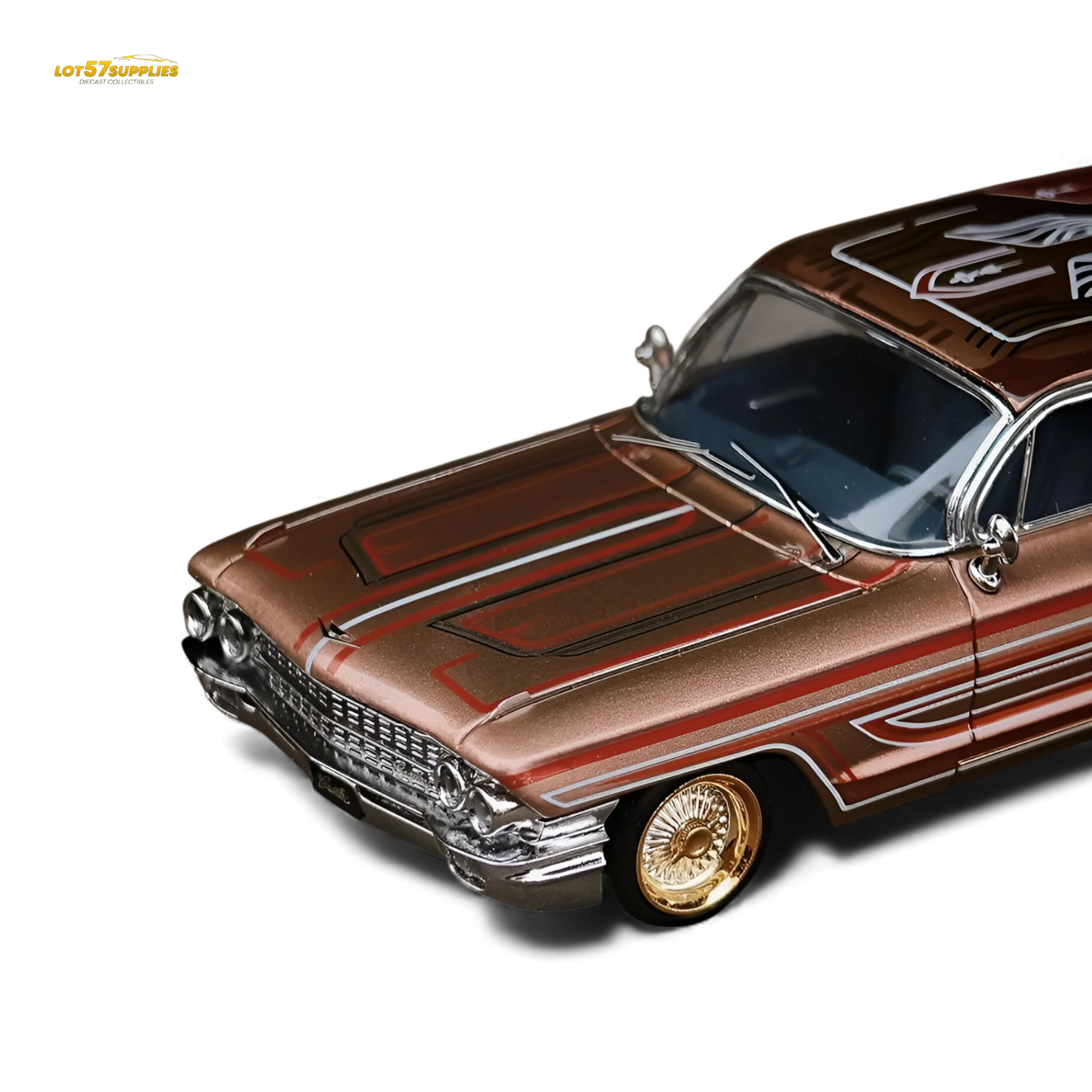 MK Miniatures Cadillac Diwei Metallic Red Copper 1:64 - Image 5