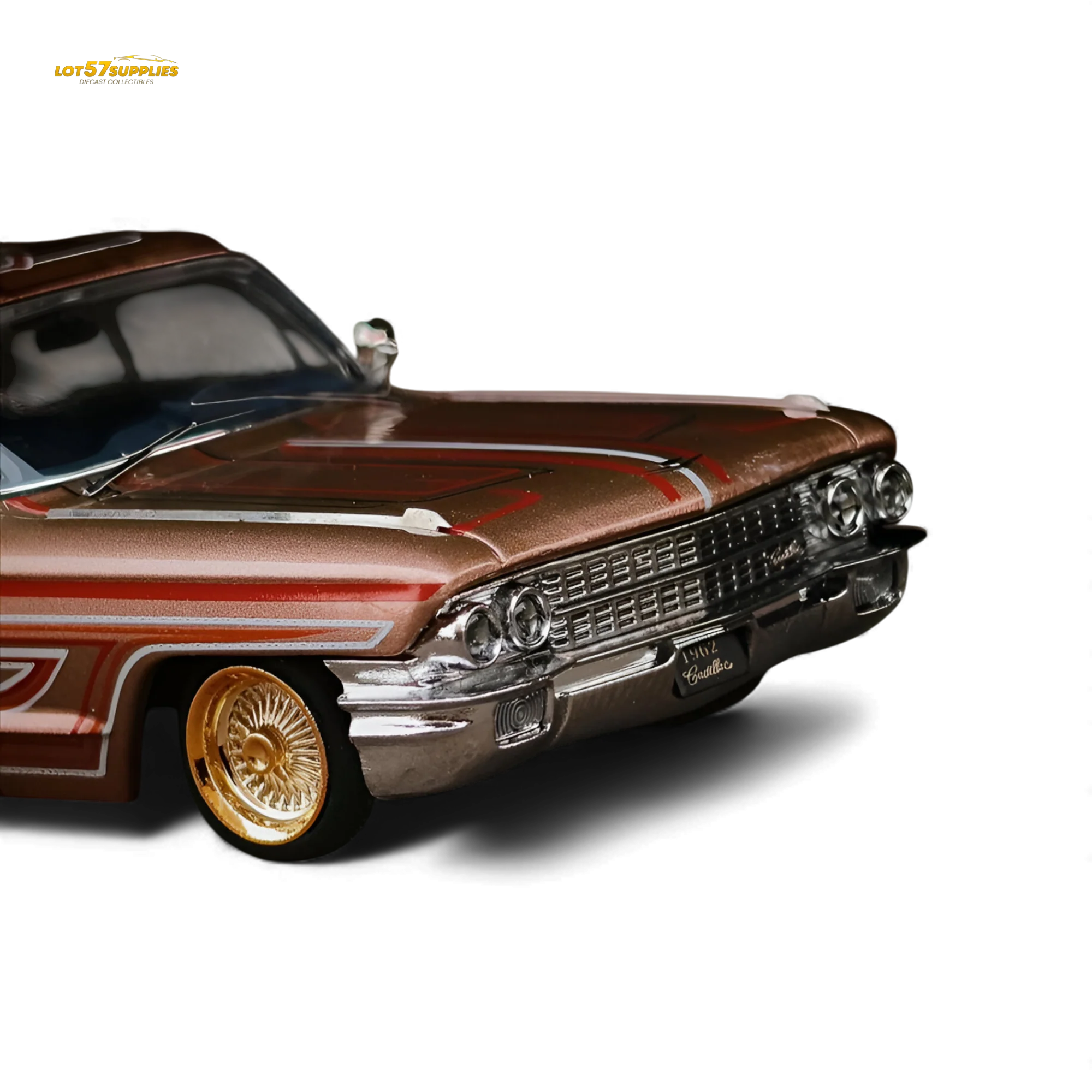 MK Miniatures Cadillac Diwei Metallic Red Copper 1:64 - Image 7