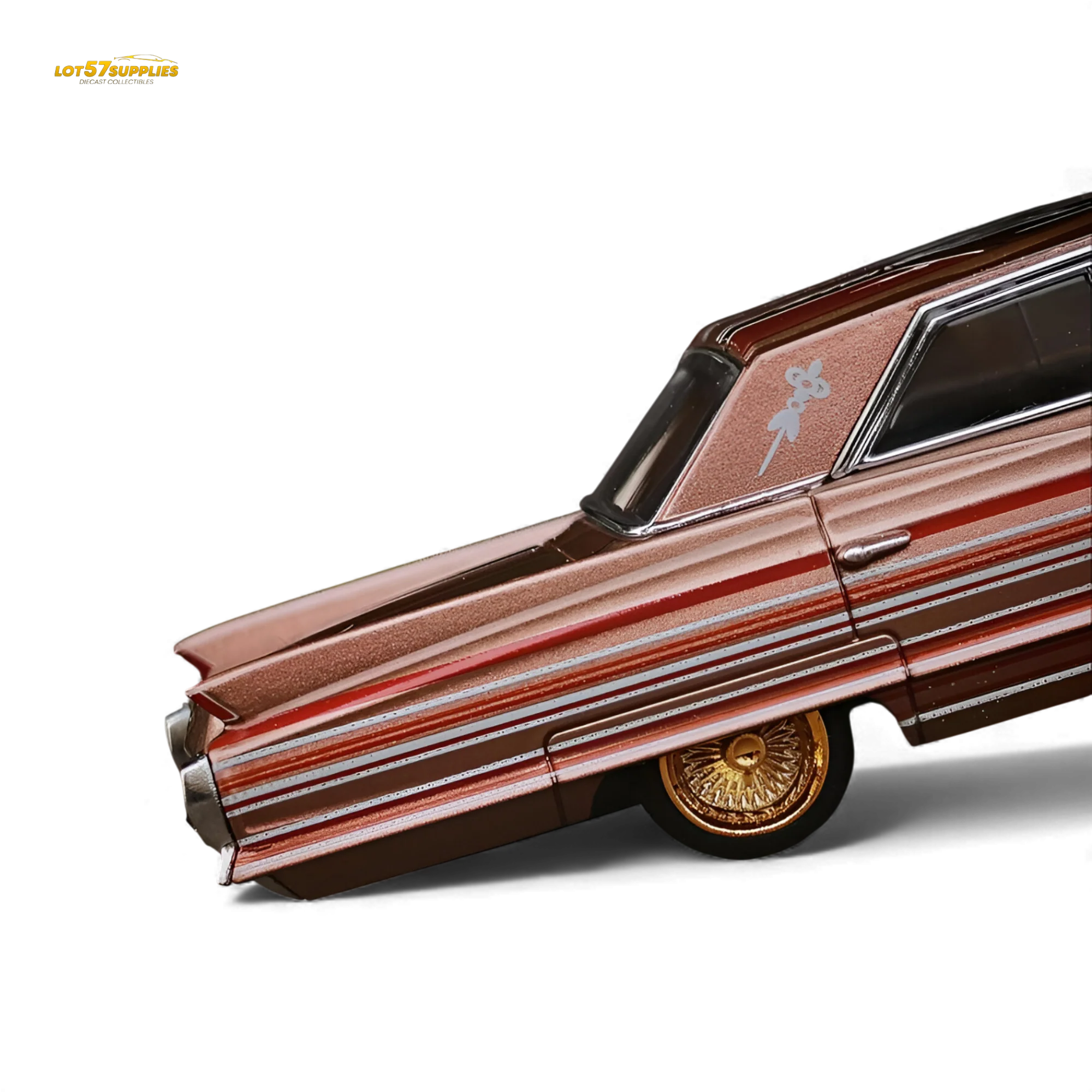 MK Miniatures Cadillac Diwei Metallic Red Copper 1:64 - Image 9